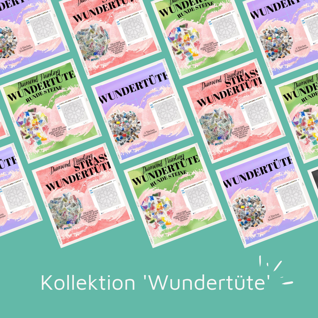 Kollektion 'Diamond Painting Wundertüten (bunte Steine inkl. Mandala)'