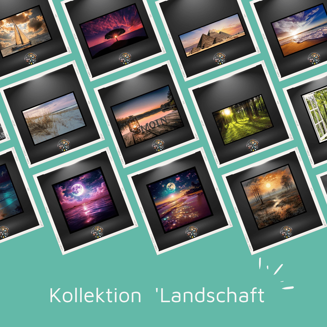 Kollektion 'Landschaften' - Bilder aus eckigen Steinen - Spielzeughafen