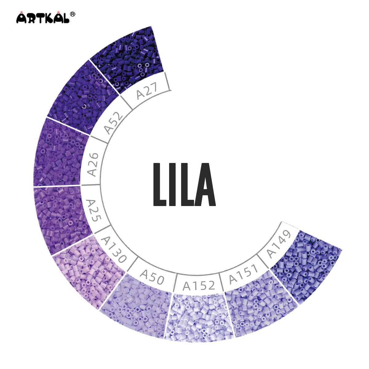 2000 Artkal MINI C 2,6 mm Lilatöne (hart) von Spielzeughafen