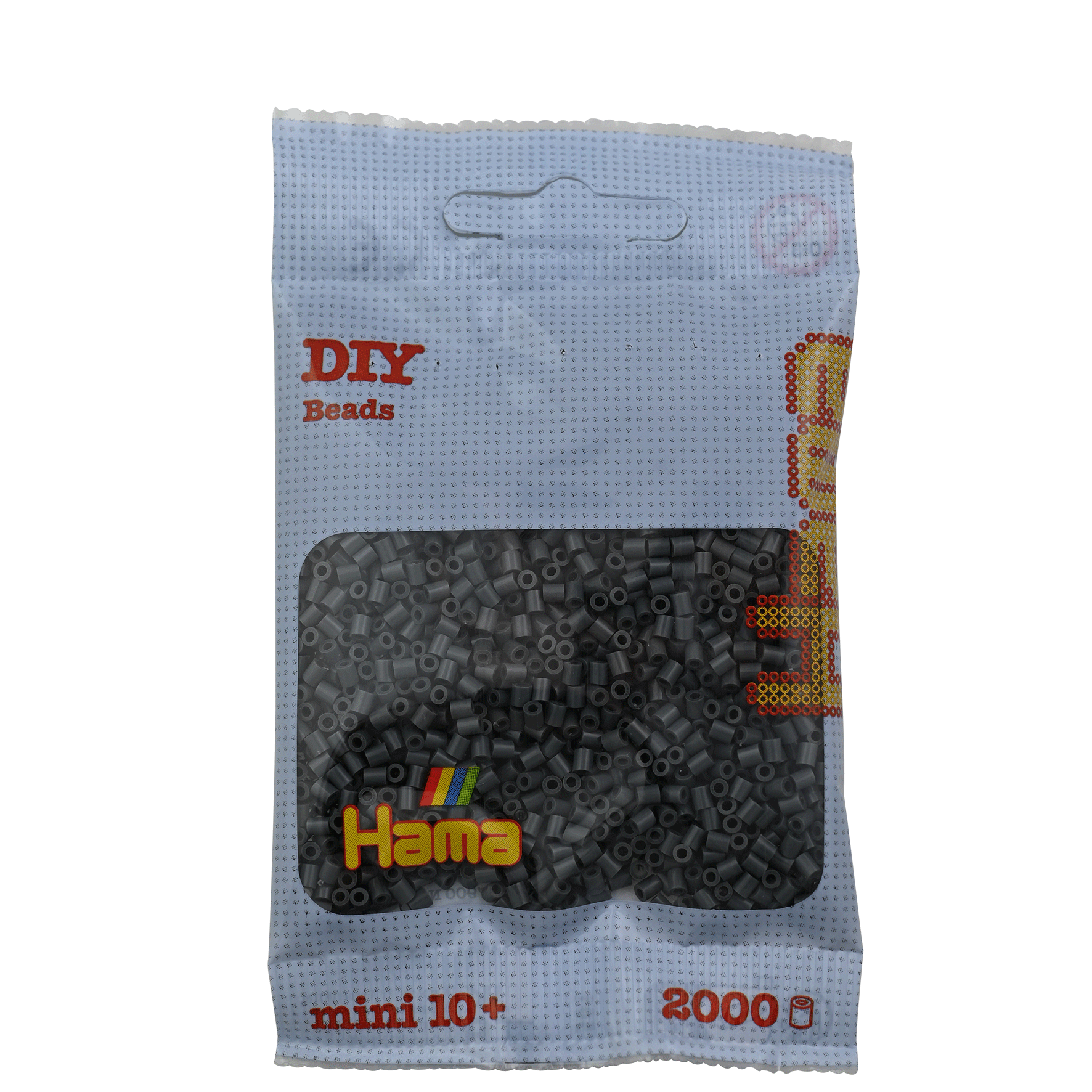 2000 Mini Bügelperlen - Dunkelgrau von Spielzeughafen