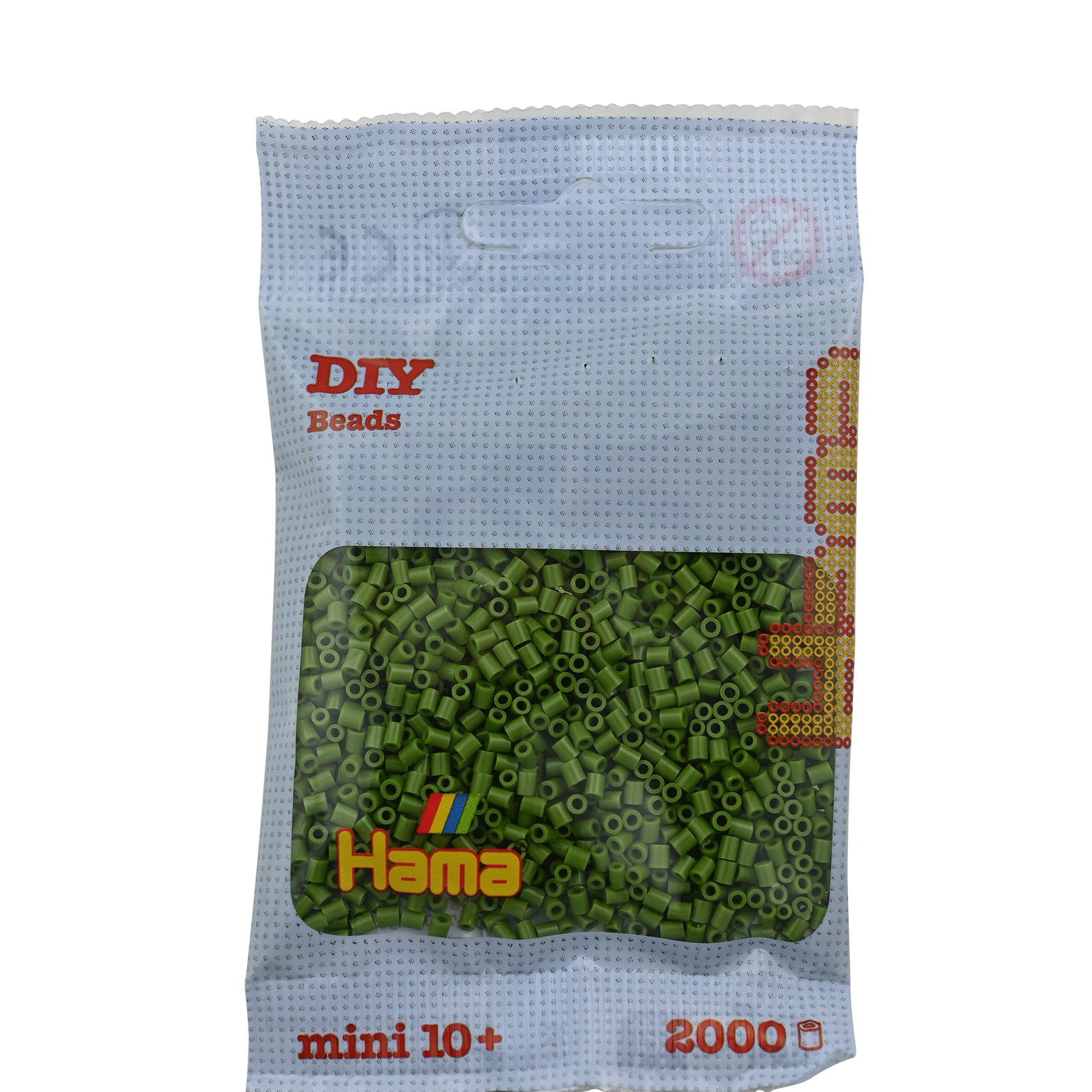 2000 Mini Bügelperlen - Helle Olive von Spielzeughafen