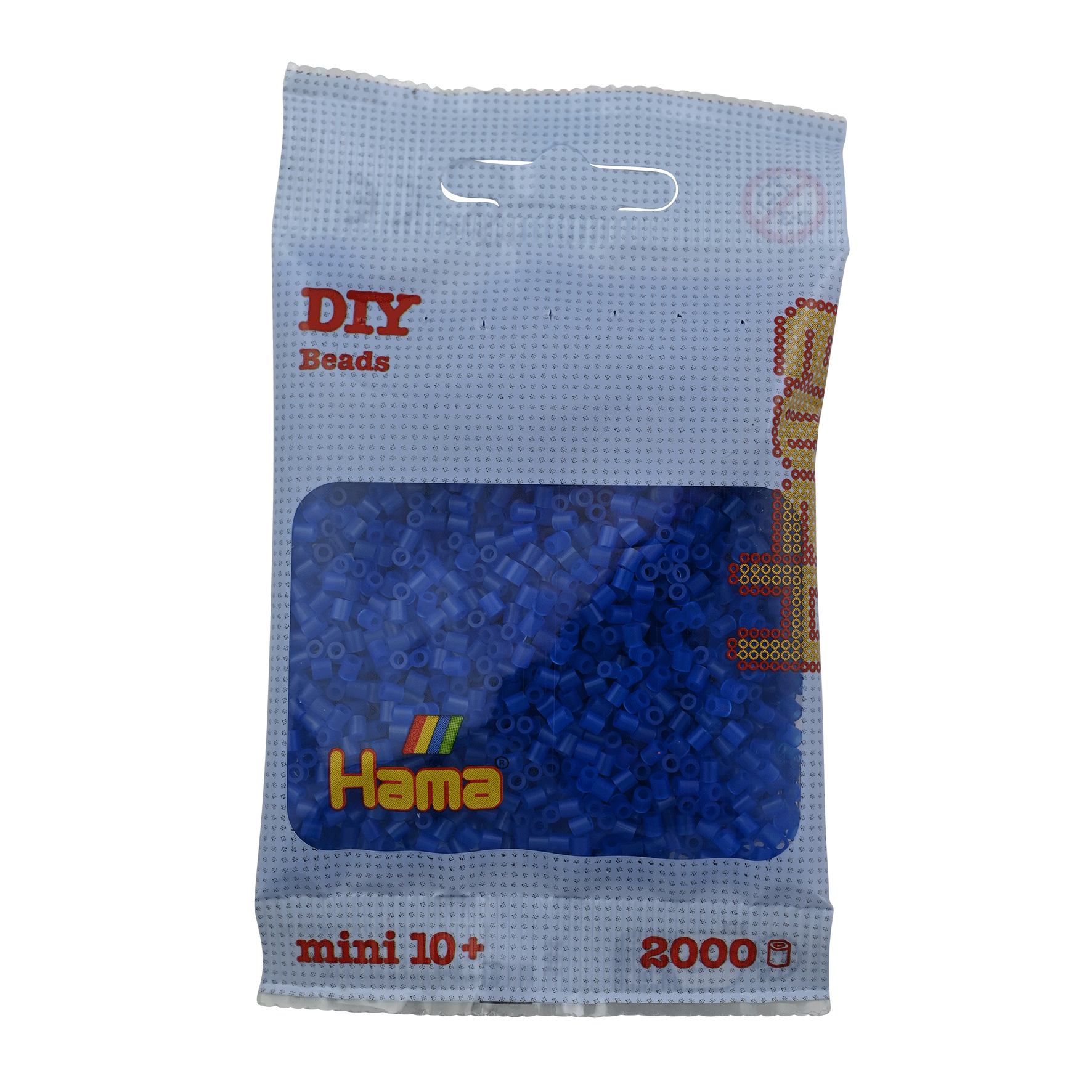2000 Mini Bügelperlen - Neon - Blau von Spielzeughafen