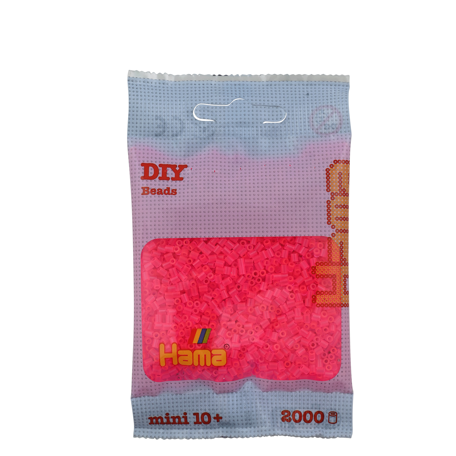 2000 Mini Bügelperlen - Neon - Fuchsia von Spielzeughafen