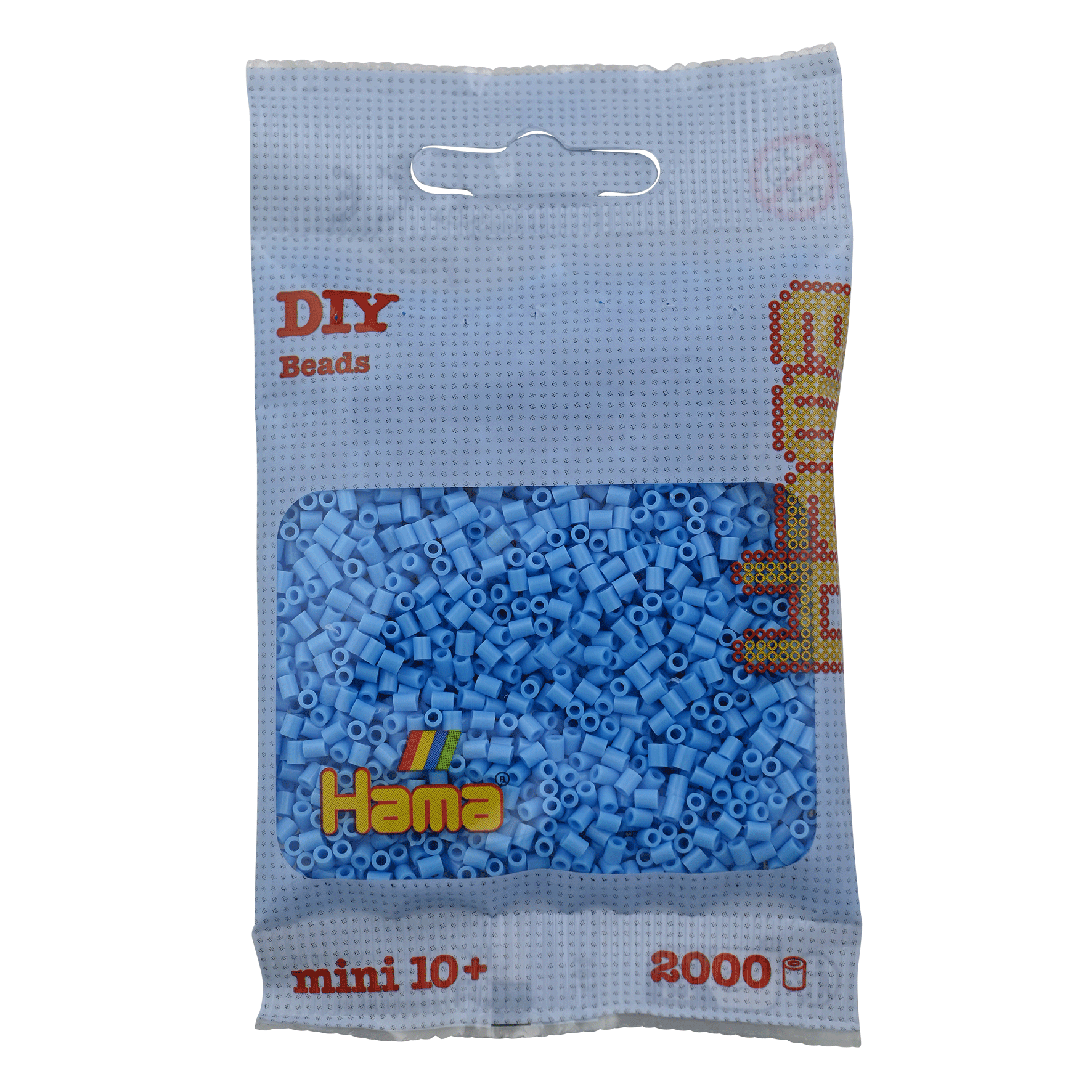 2000 Mini Bügelperlen - Pastell - Blau von Spielzeughafen