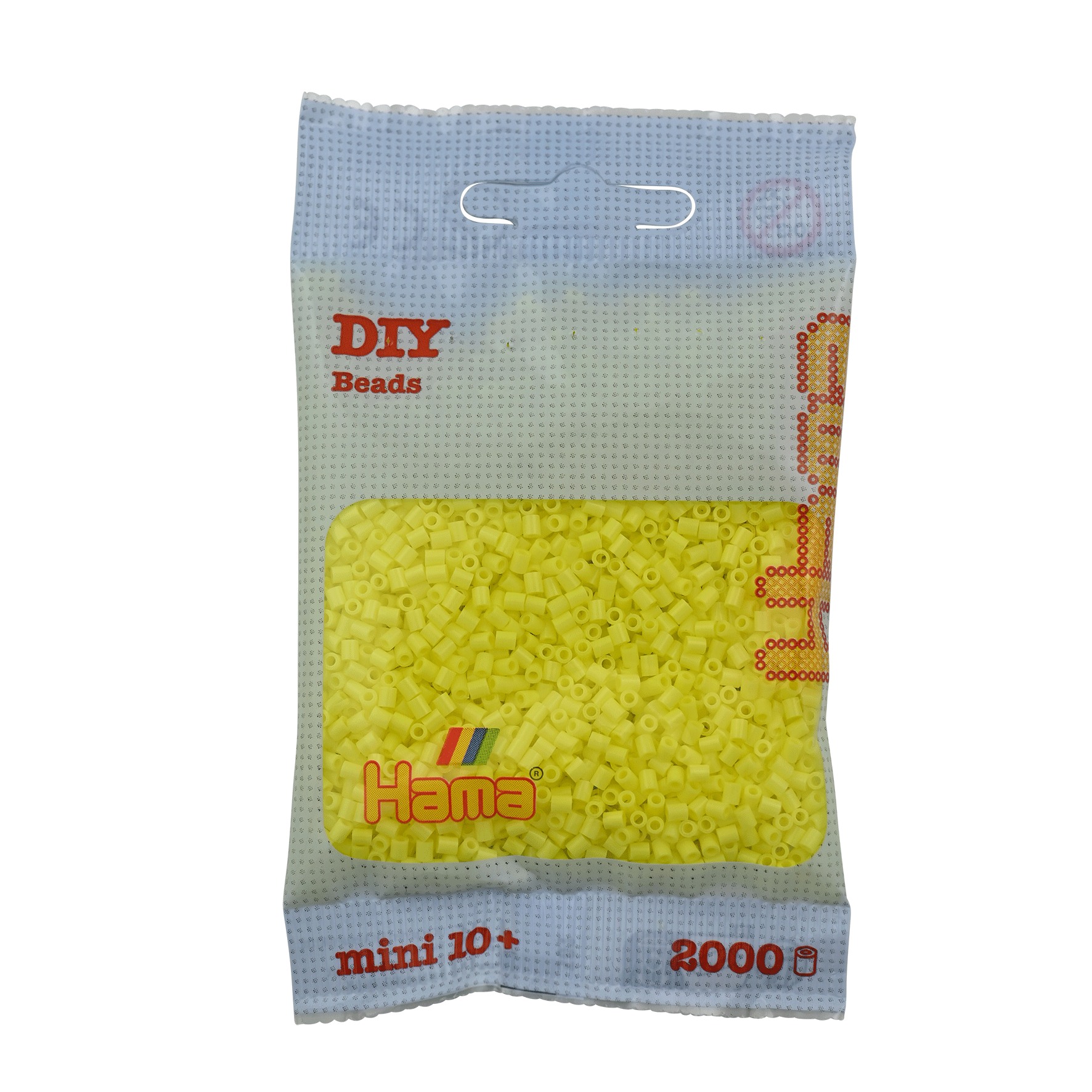2000 Mini Bügelperlen - Pastell - Gelb von Spielzeughafen