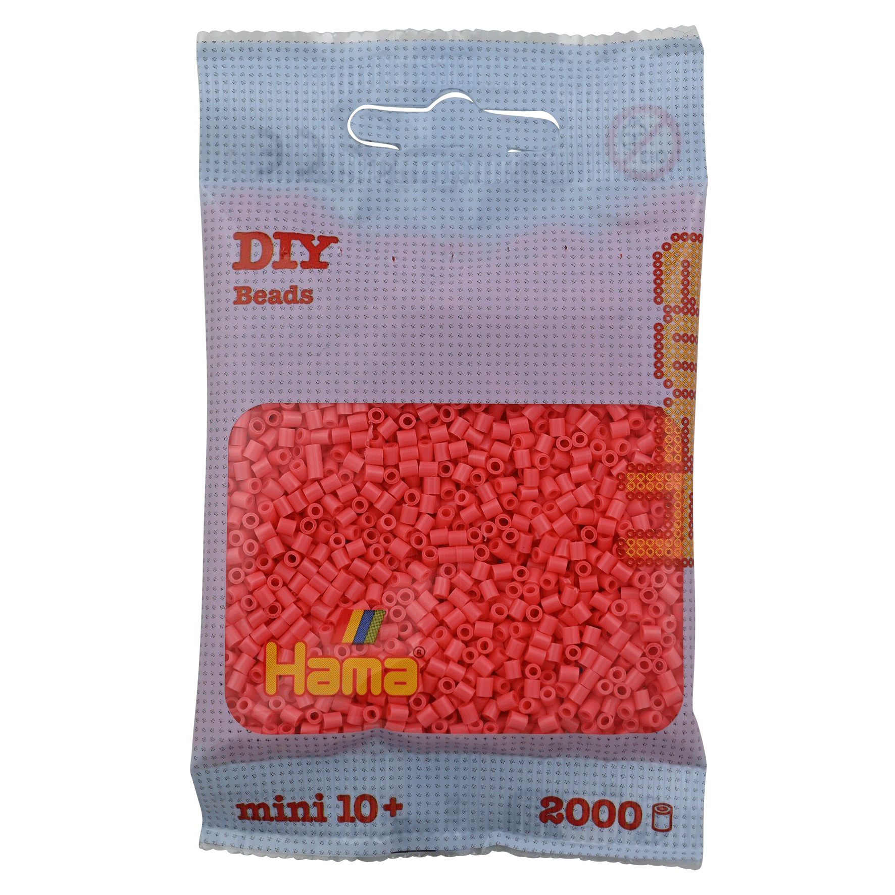 2000 Mini Bügelperlen - Pastell - Rot von Spielzeughafen