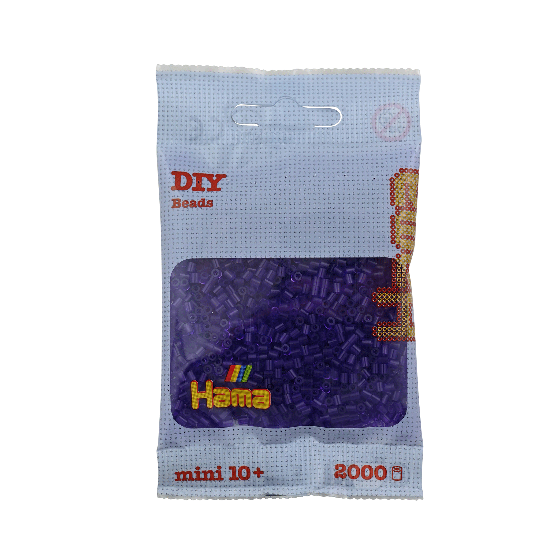 2000 Mini Bügelperlen - Transparent - Lila von Spielzeughafen