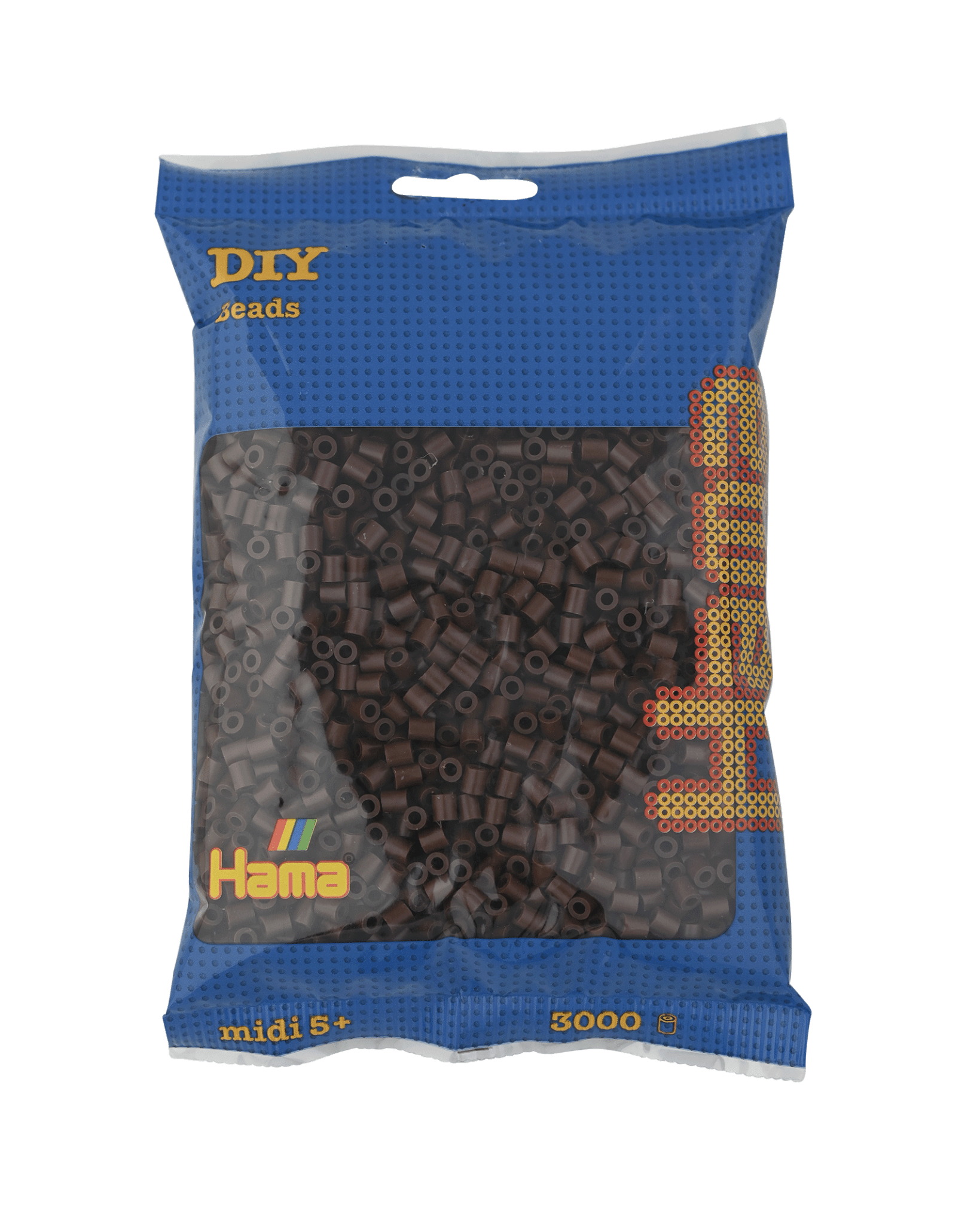 3000 Hama Midi Bügelperlen - Braun von Spielzeughafen
