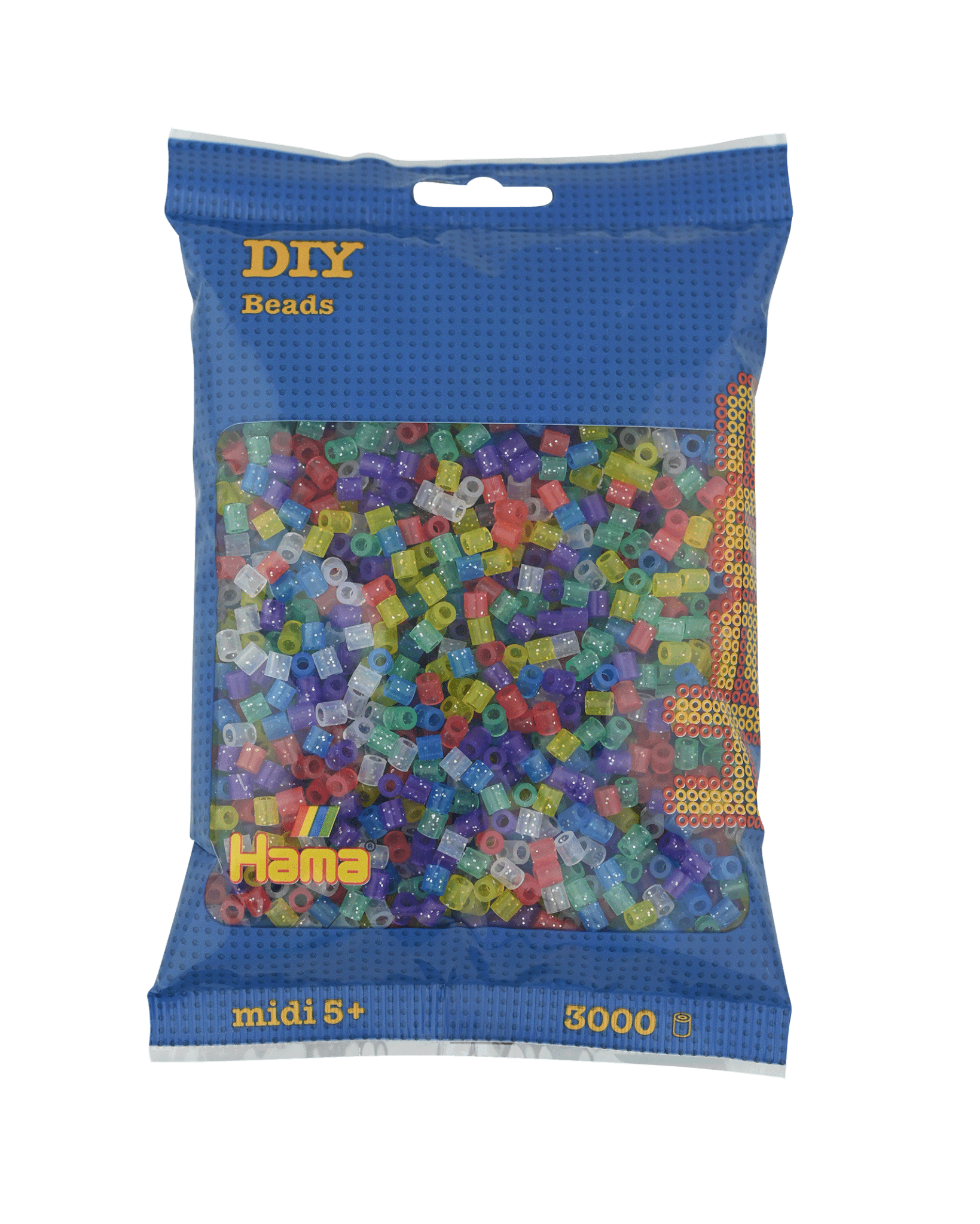3000 Hama Midi Bügelperlen - Glitzer Mischung von Spielzeughafen