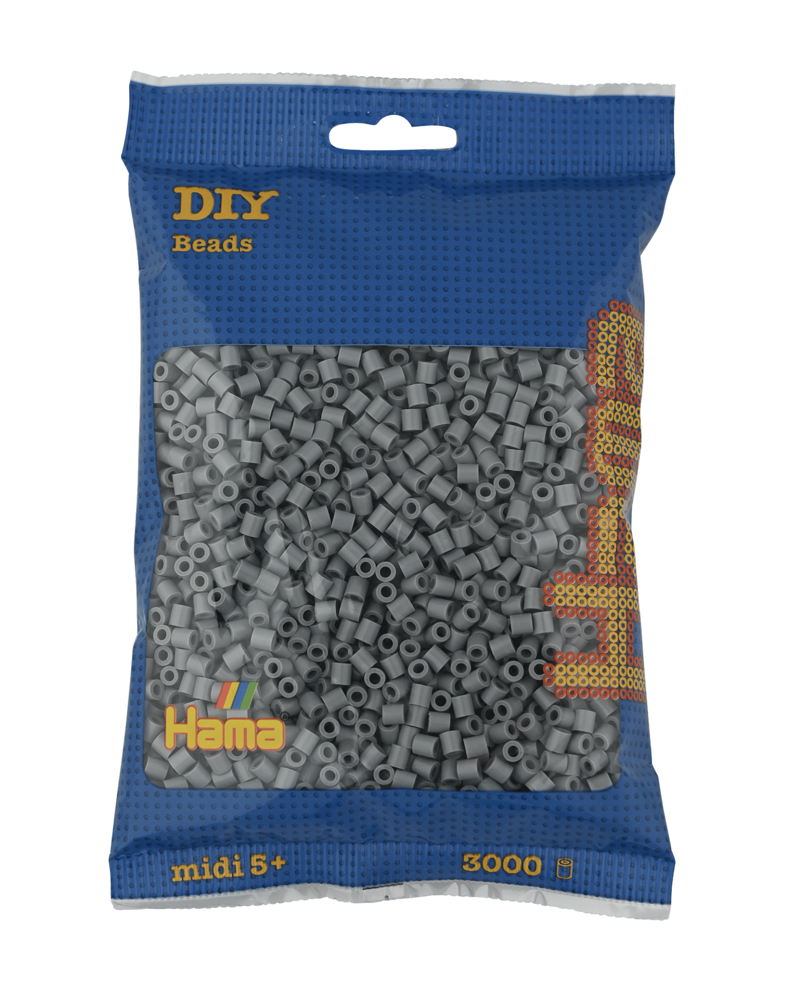 3000 Hama Midi Bügelperlen - Grau von Spielzeughafen
