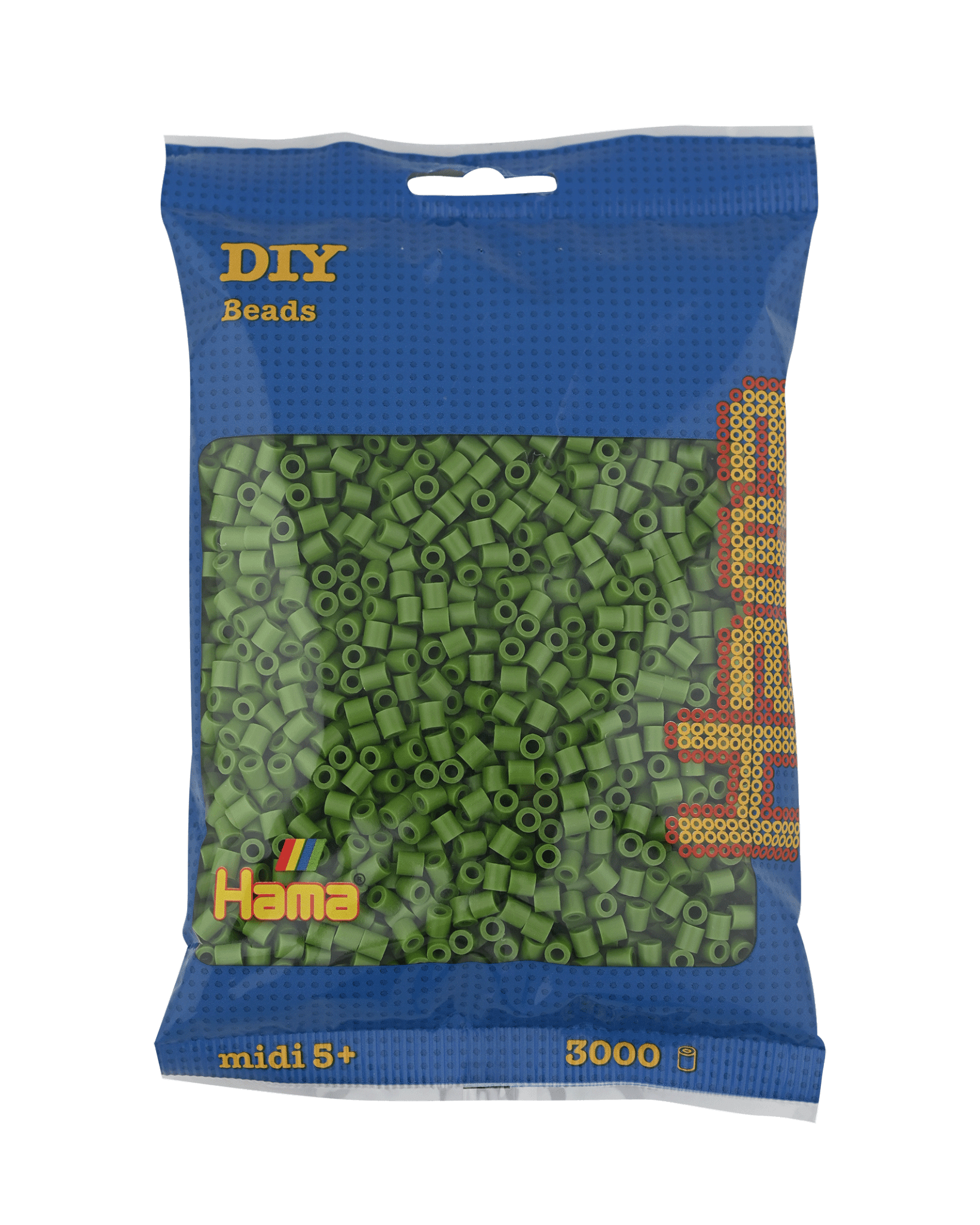 3000 Hama Midi Bügelperlen - Helle Olive von Spielzeughafen