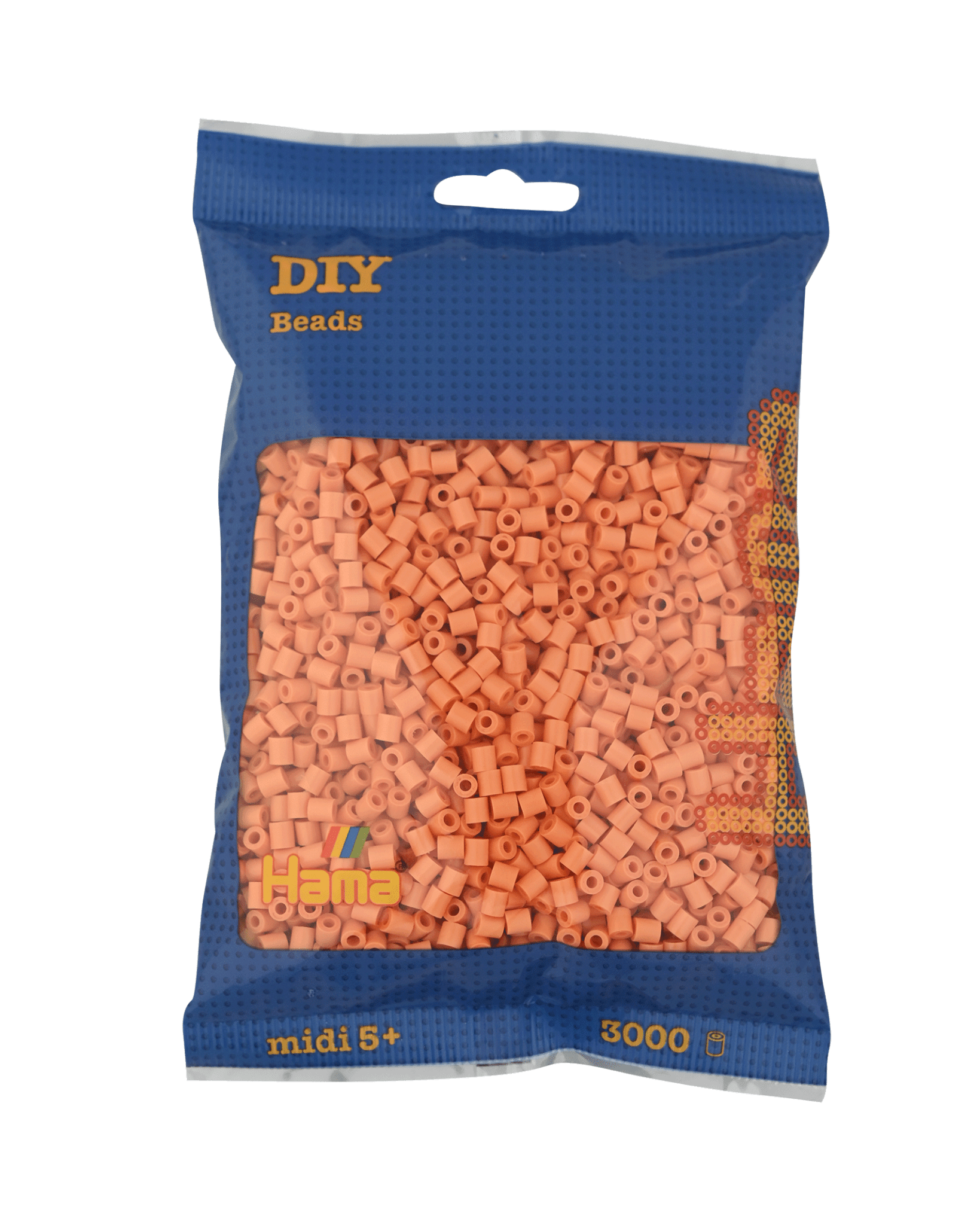 3000 Hama Midi Bügelperlen - Helles Apricot von Spielzeughafen