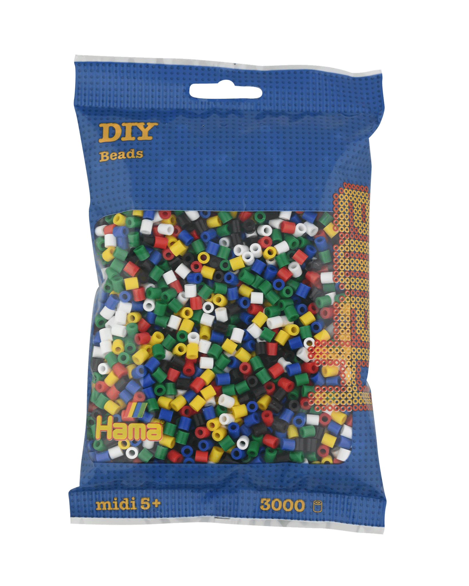 3000 Hama Midi Bügelperlen - Mischung 01, 03, 05, 08, 10, 18 von Spielzeughafen