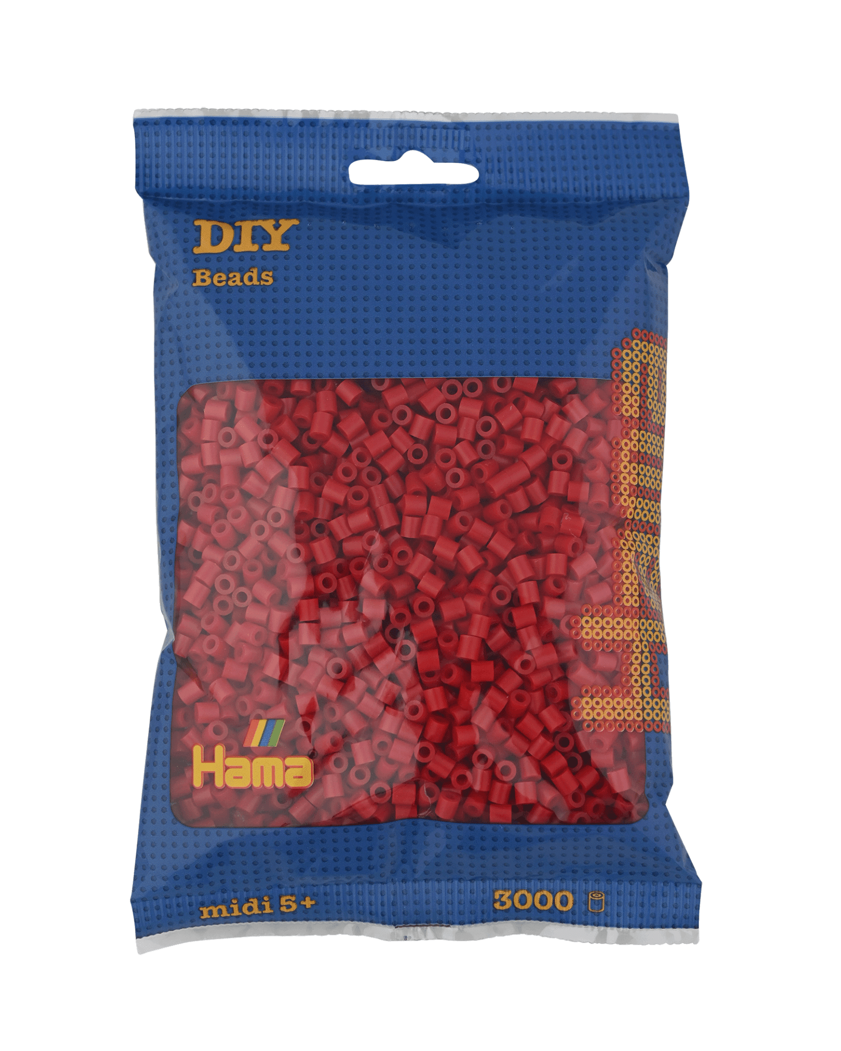 3000 Hama Midi Bügelperlen - Mittelrot von Spielzeughafen