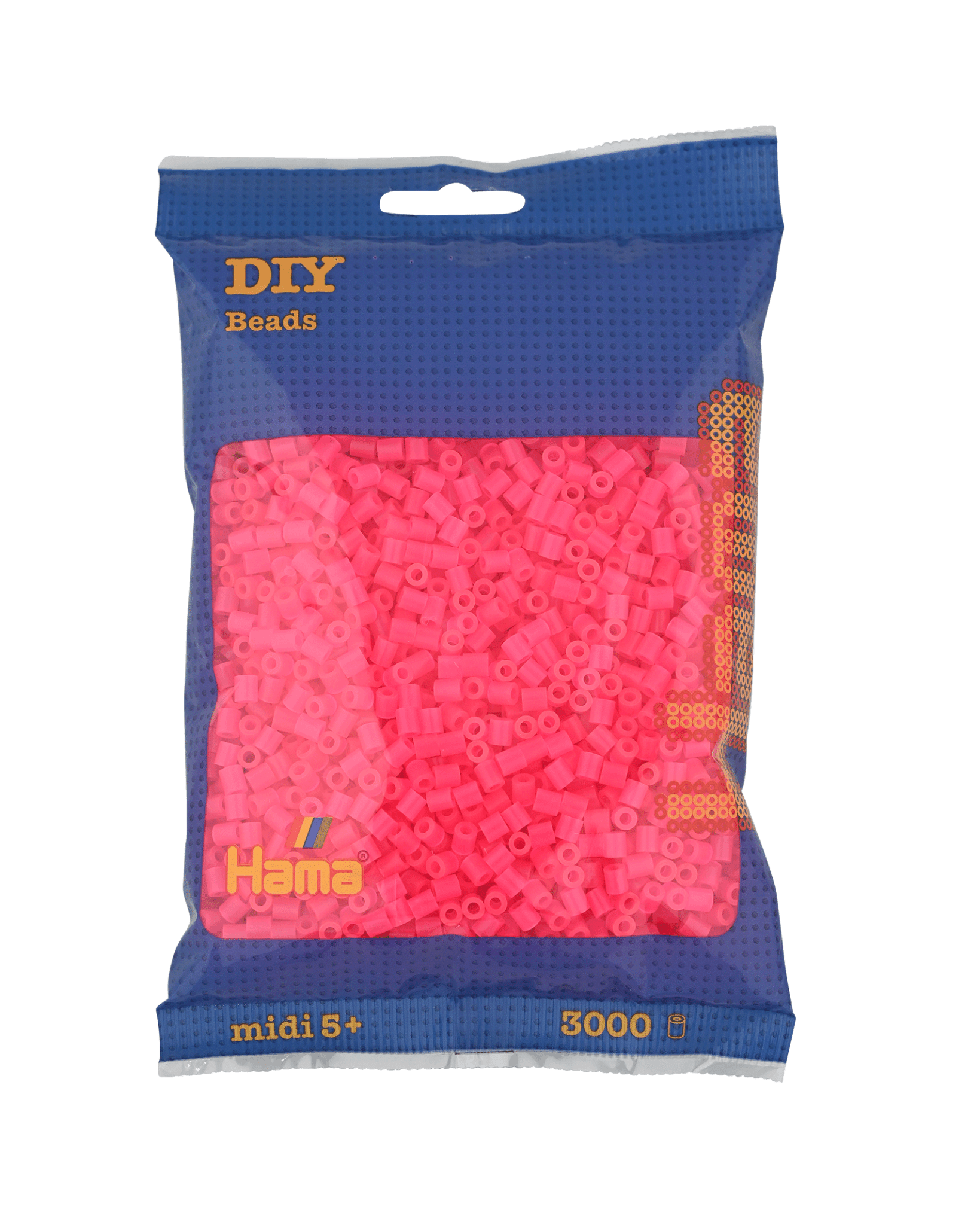 3000 Hama Midi Bügelperlen - Neon - Fuchsia von Spielzeughafen