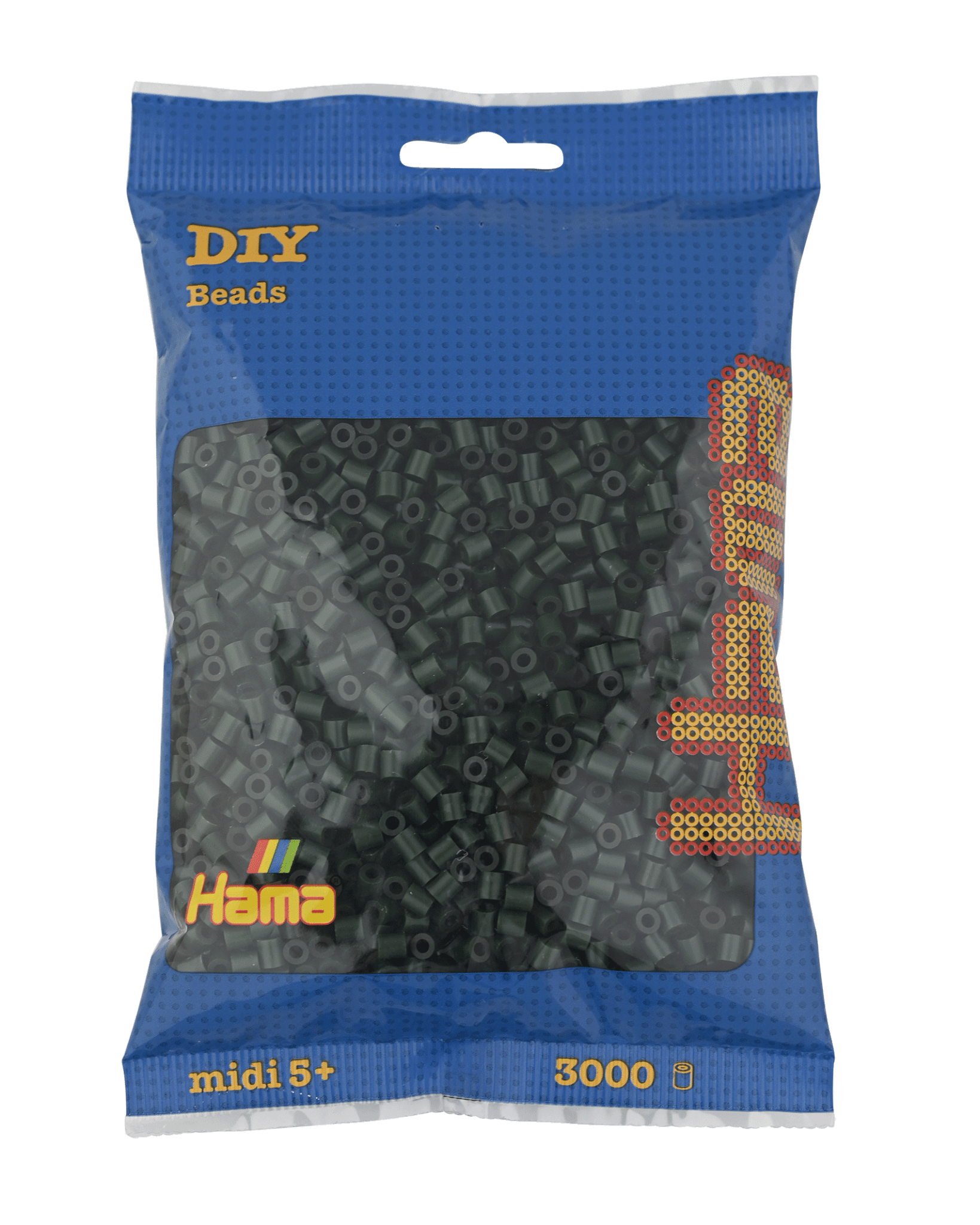 3000 Hama Midi Bügelperlen - Olivgrün von Spielzeughafen