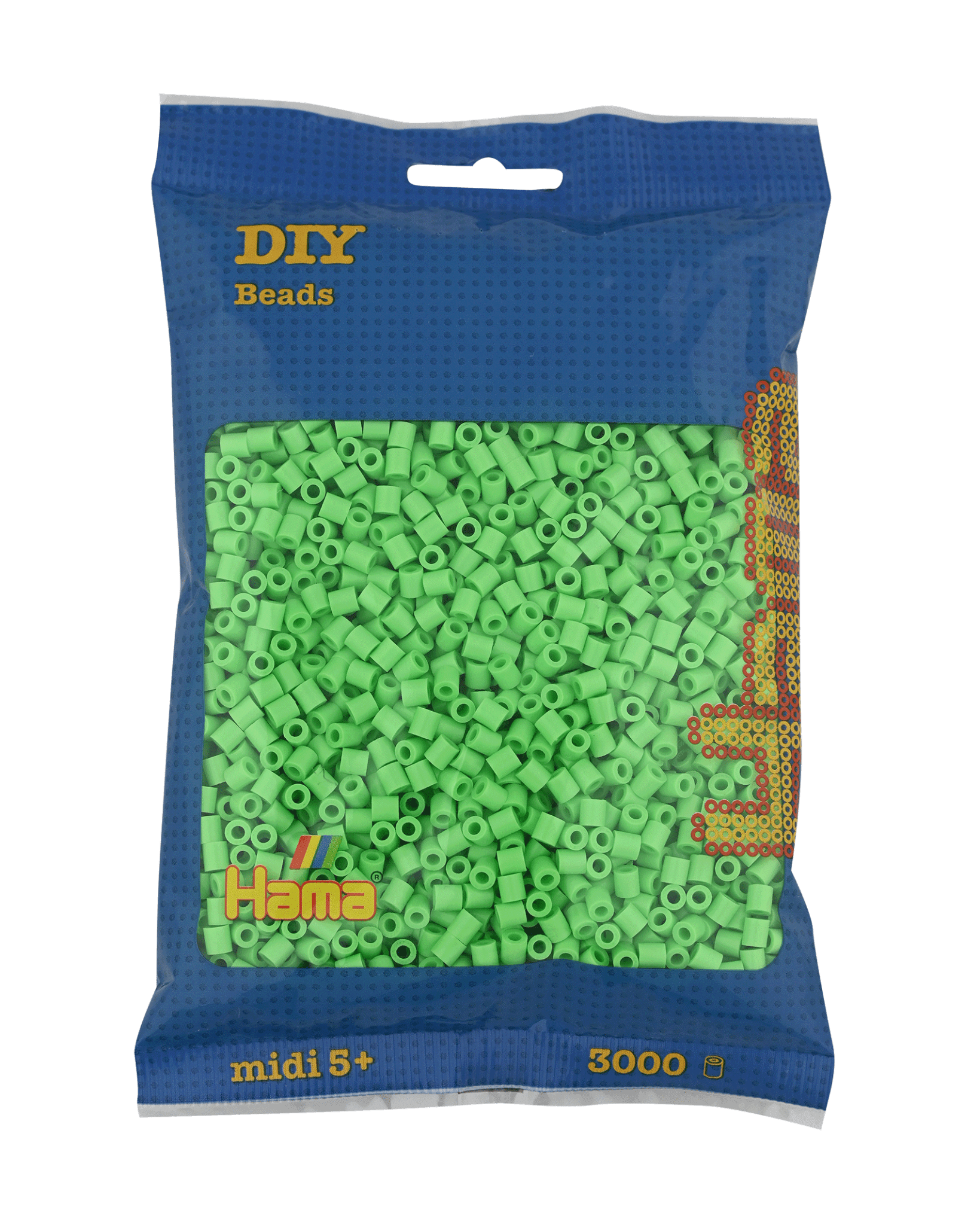 3000 Hama Midi Bügelperlen - Pastell - Grün von Spielzeughafen