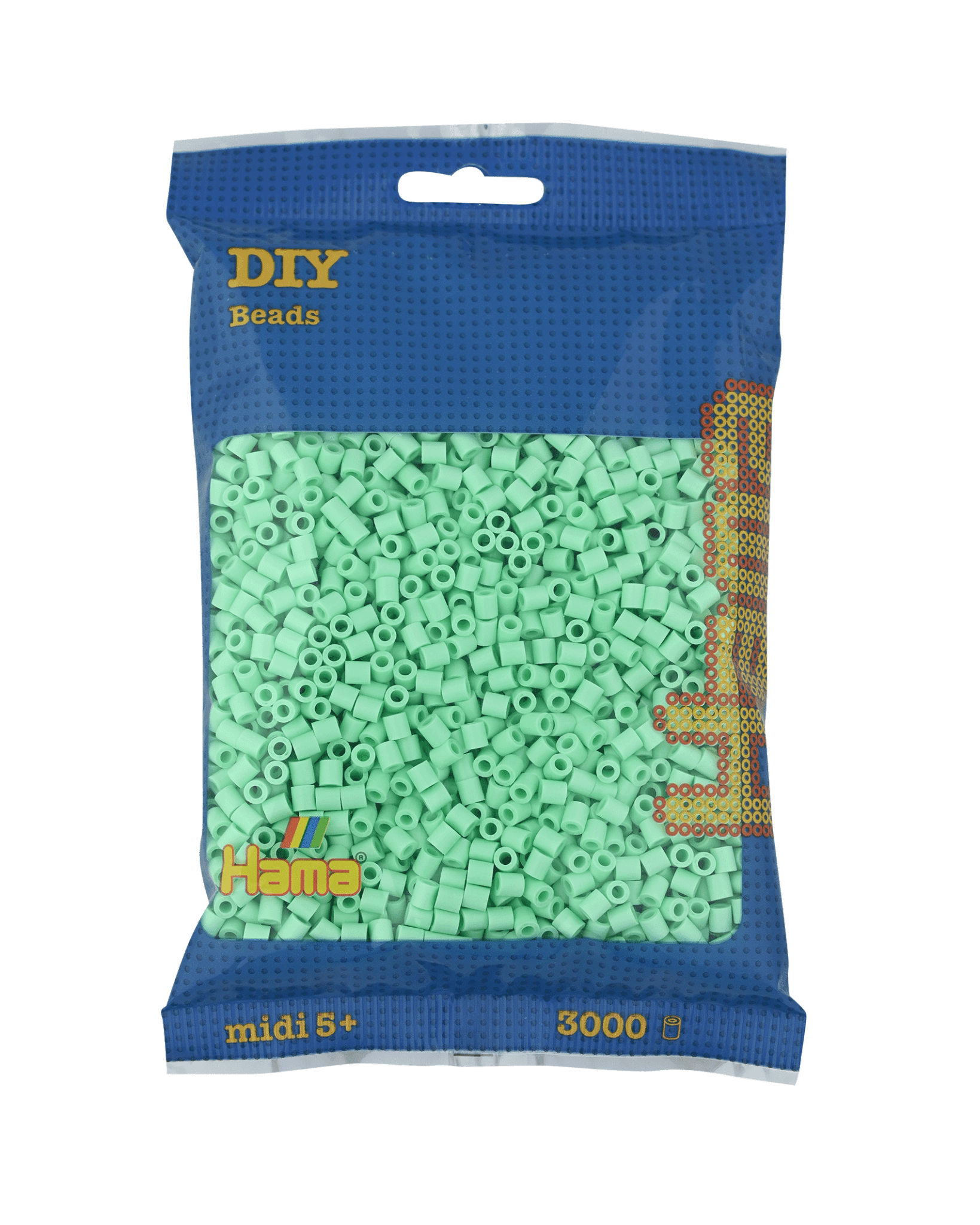 3000 Hama Midi Bügelperlen - Pastell - Mint von Spielzeughafen