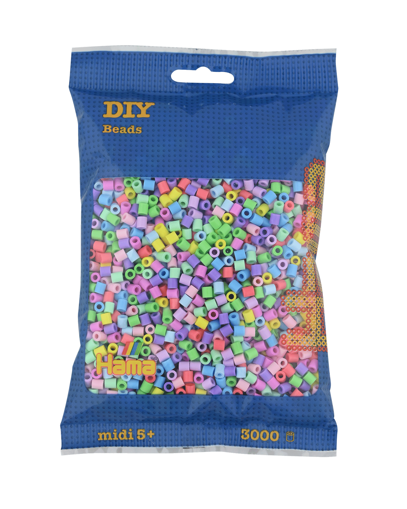 3000 Hama Midi Bügelperlen - Pastell Mischung von Spielzeughafen