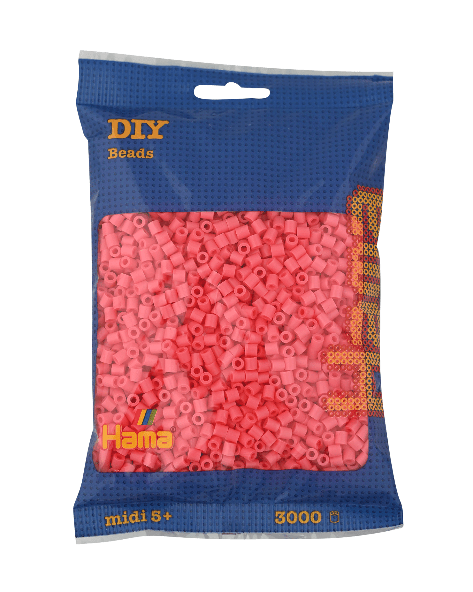 3000 Hama Midi Bügelperlen - Pastell - Rot von Spielzeughafen