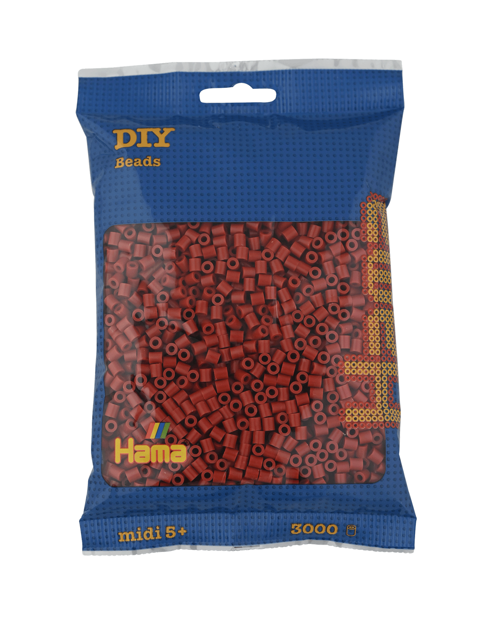 3000 Hama Midi Bügelperlen - Rotbraun von Spielzeughafen