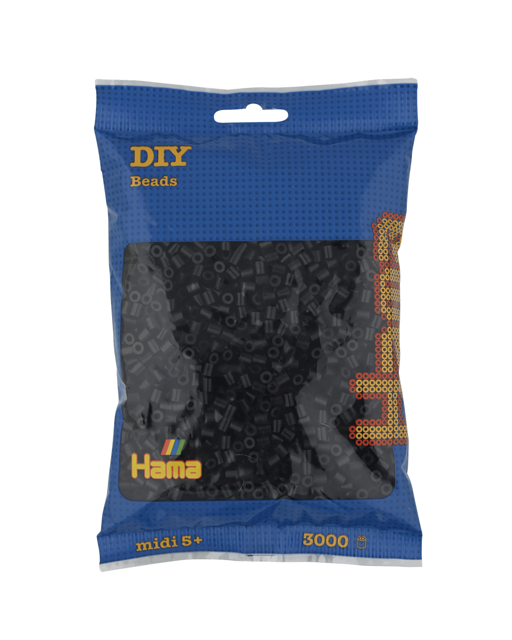 3000 Hama Midi Bügelperlen - Schwarz von Spielzeughafen