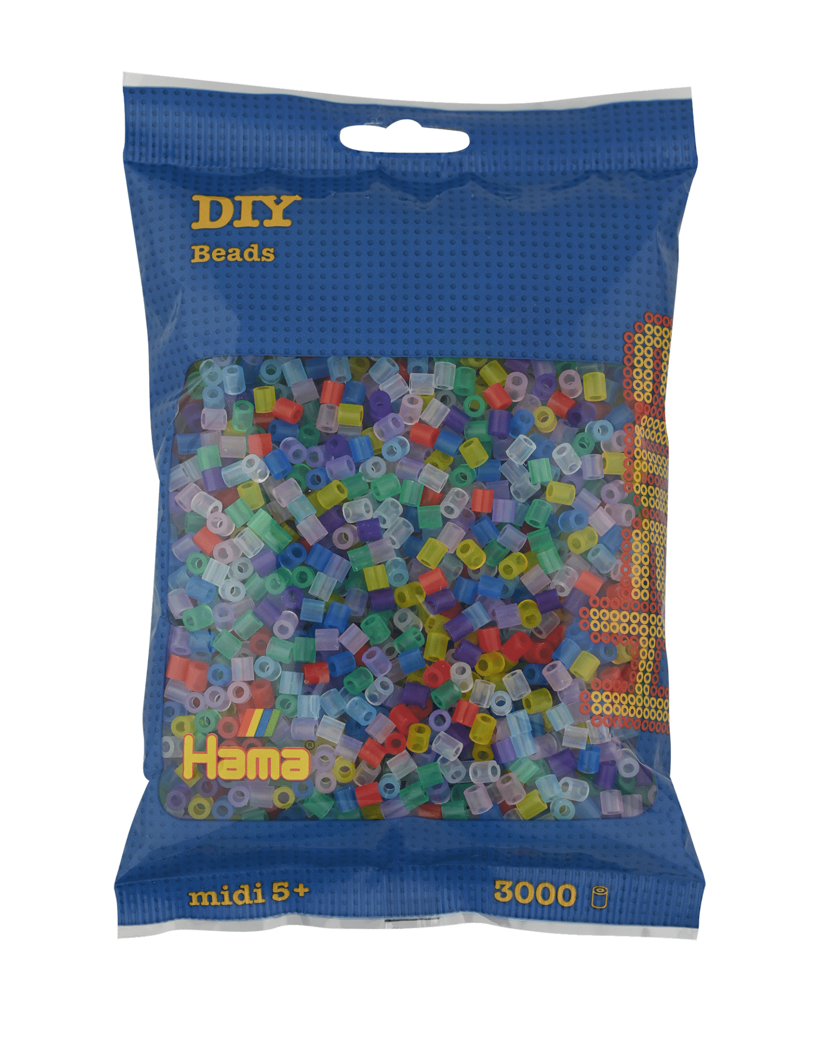 3000 Hama Midi Bügelperlen - Transparent Mischung von Spielzeughafen
