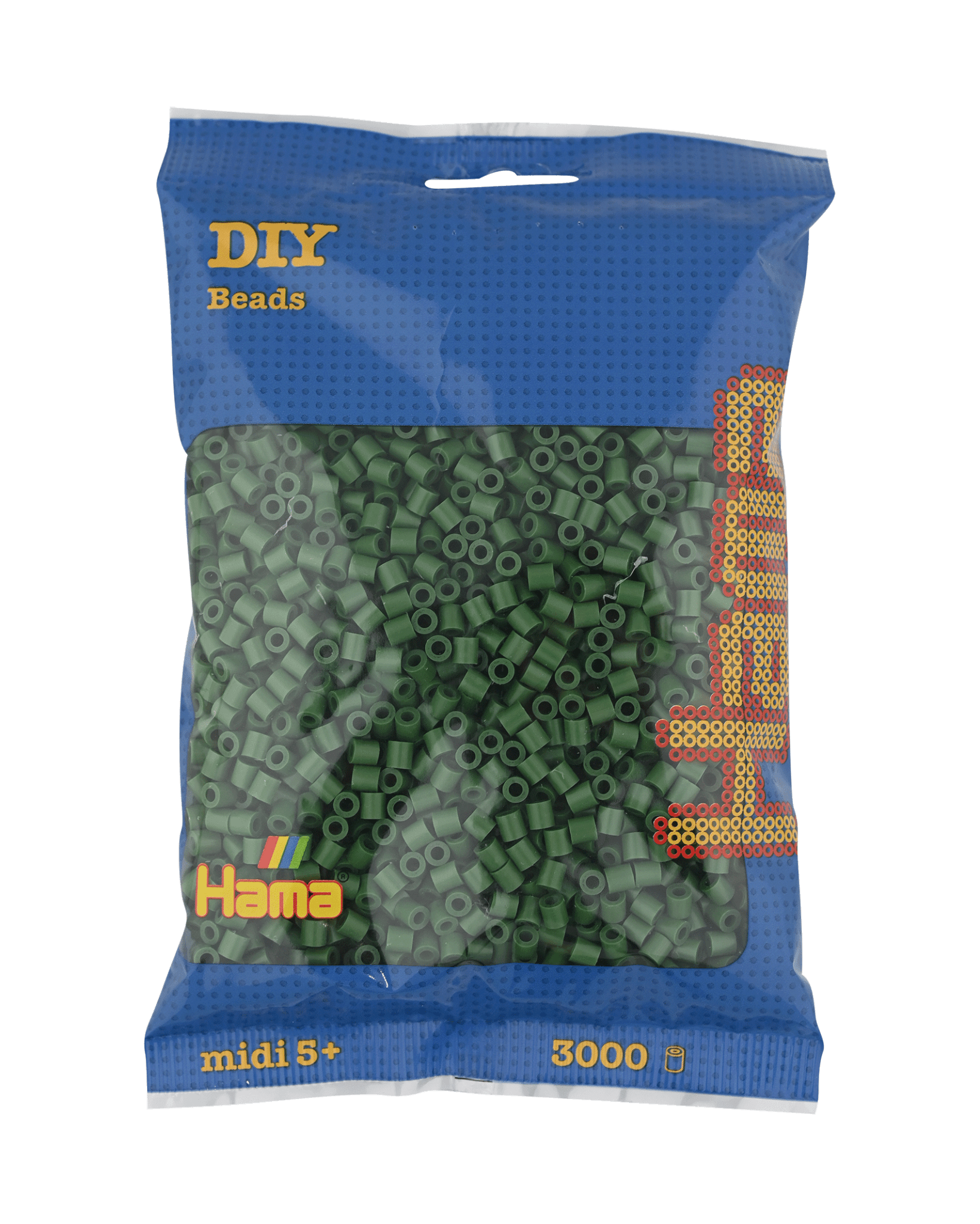 3000 Hama Midi Bügelperlen - Waldgrün von Spielzeughafen