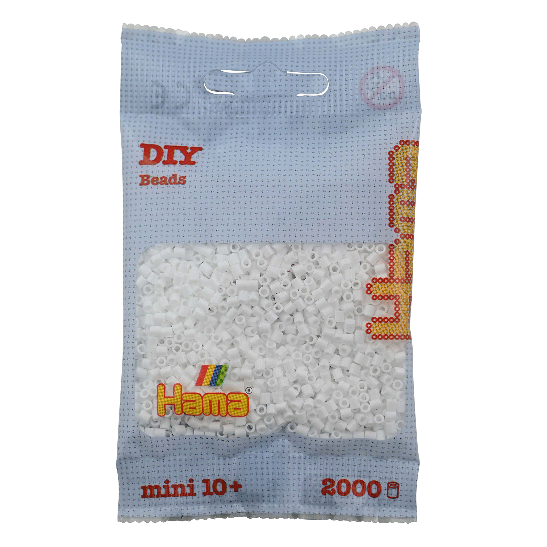 2000 Mini Bügelperlen - Weiß