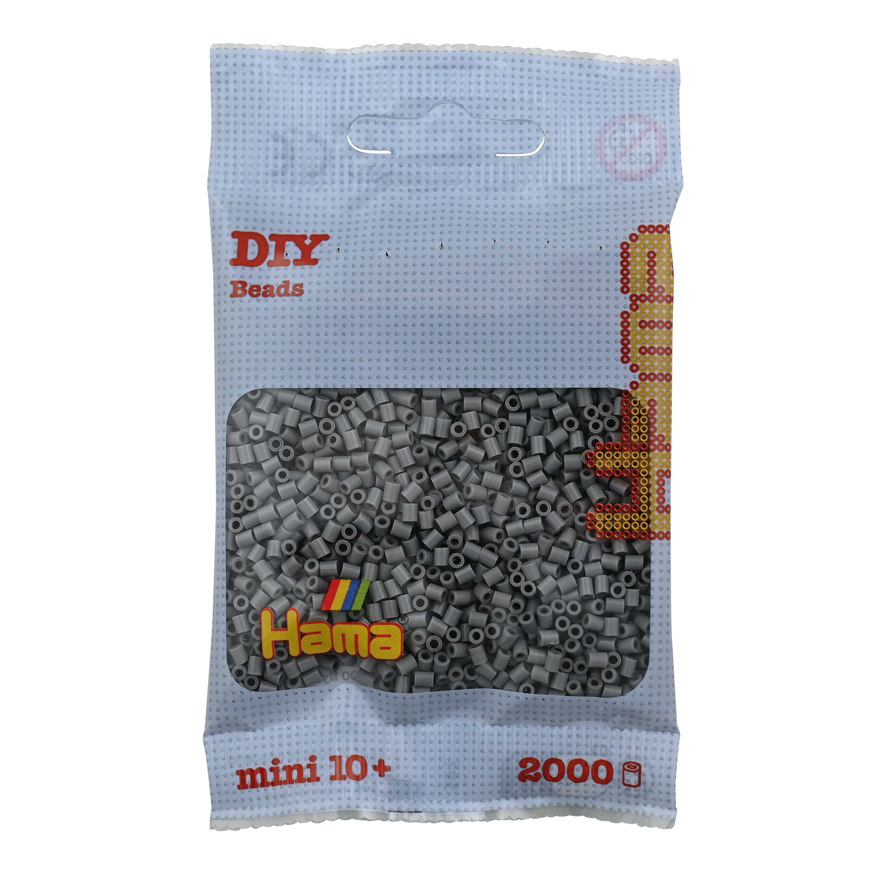 2000 Mini Bügelperlen - Grau
