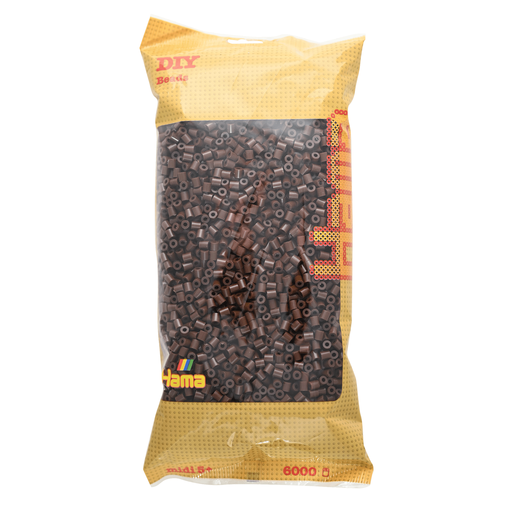 6000 Hama Midi Bügelperlen - Braun von Spielzeughafen