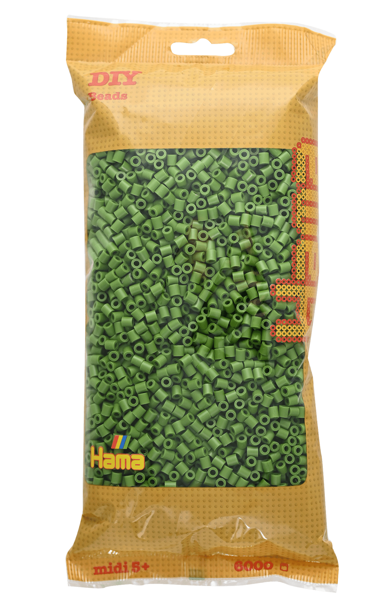 6000 Hama Midi Bügelperlen - Helle Olive von Spielzeughafen