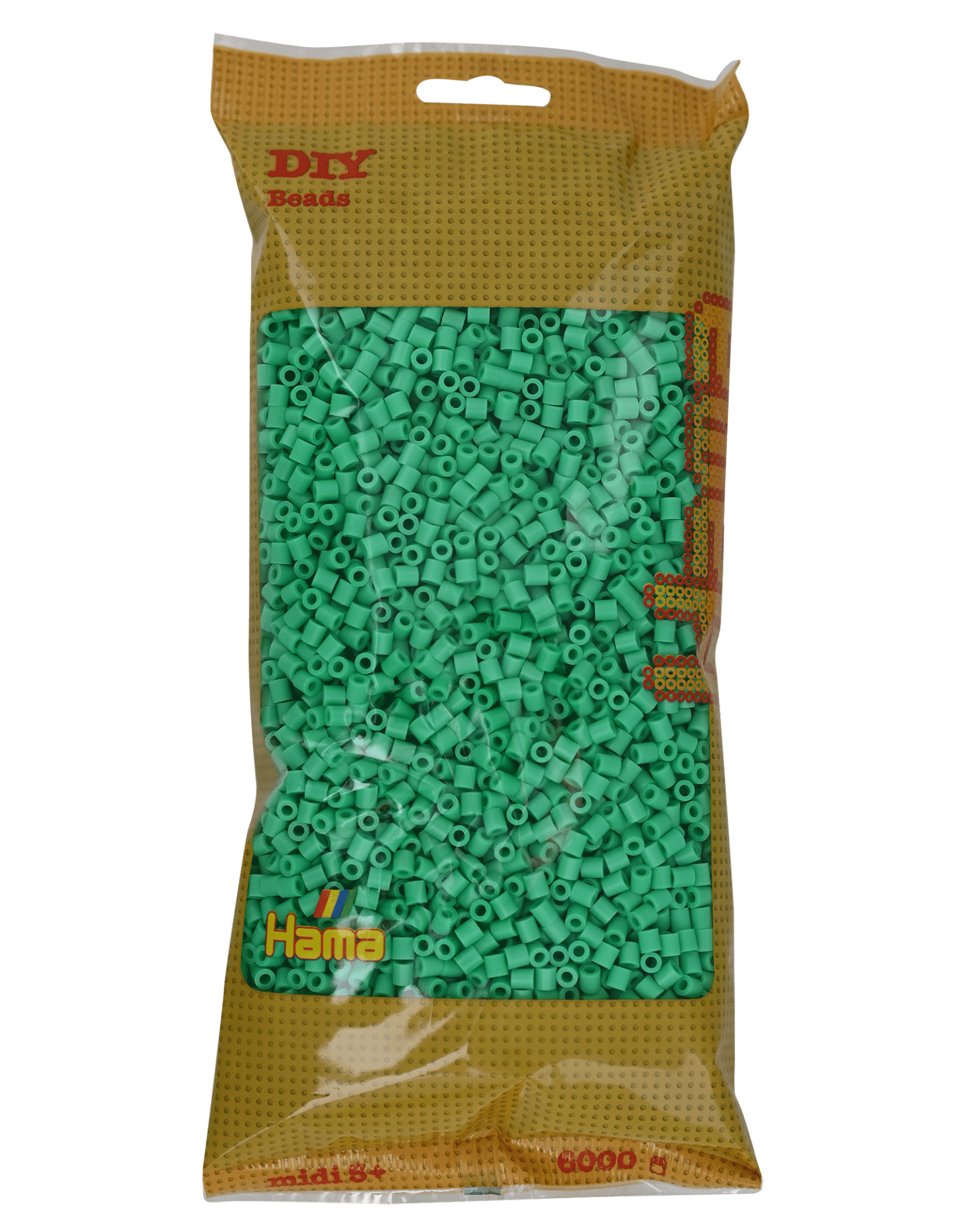 6000 Hama Midi Bügelperlen - Hellgrün von Spielzeughafen