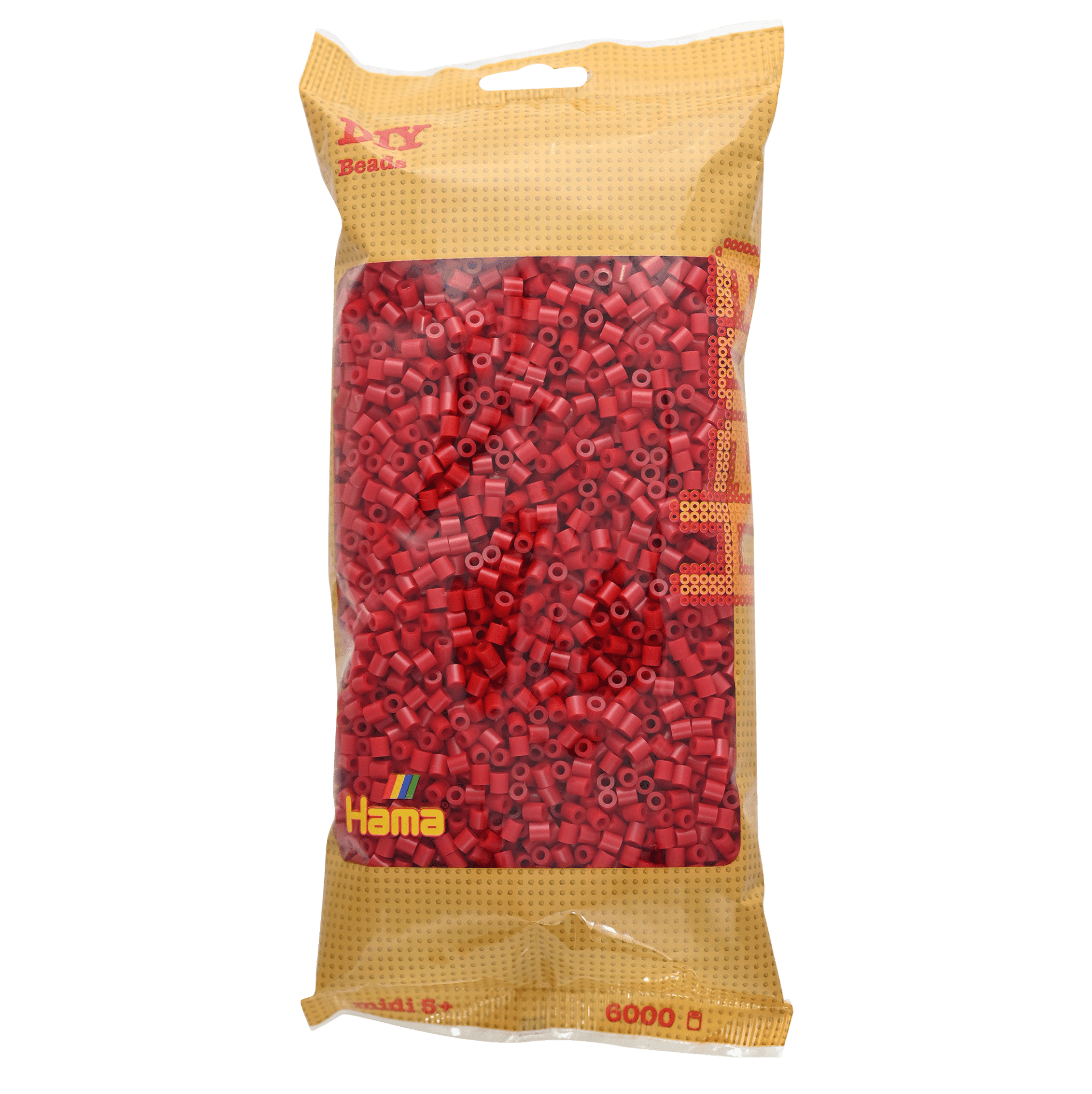 6000 Hama Midi Bügelperlen - Mittelrot von Spielzeughafen