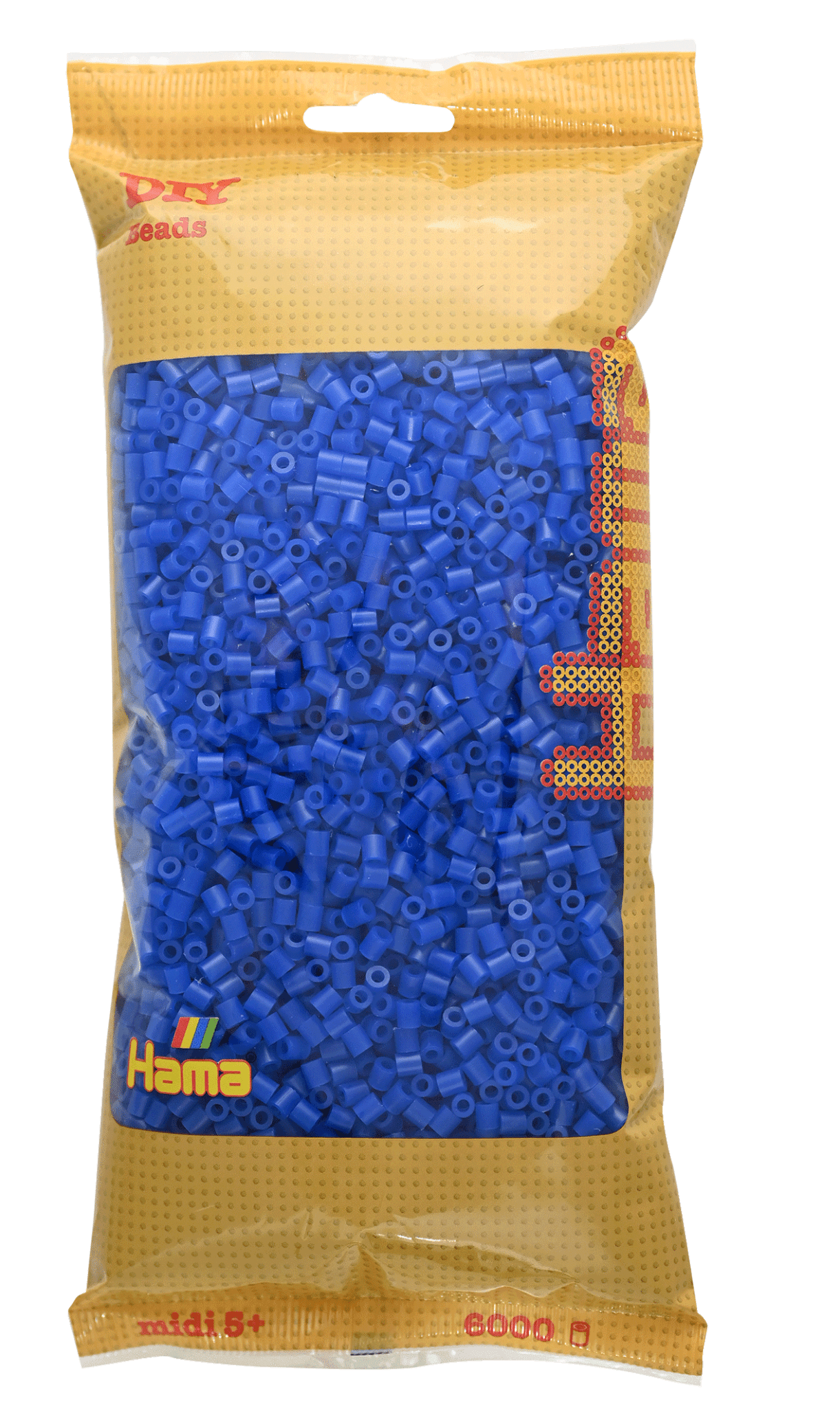 6000 Hama Midi Bügelperlen - Neon - Blau von Spielzeughafen