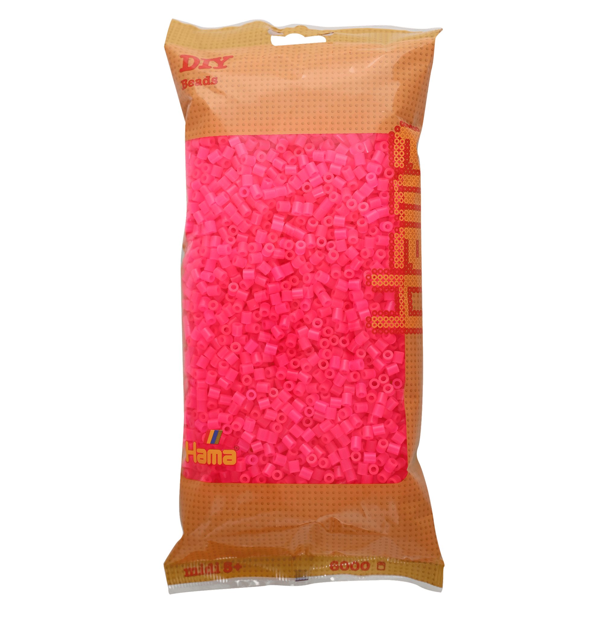 6000 Hama Midi Bügelperlen - Neon - Fuchsia von Spielzeughafen