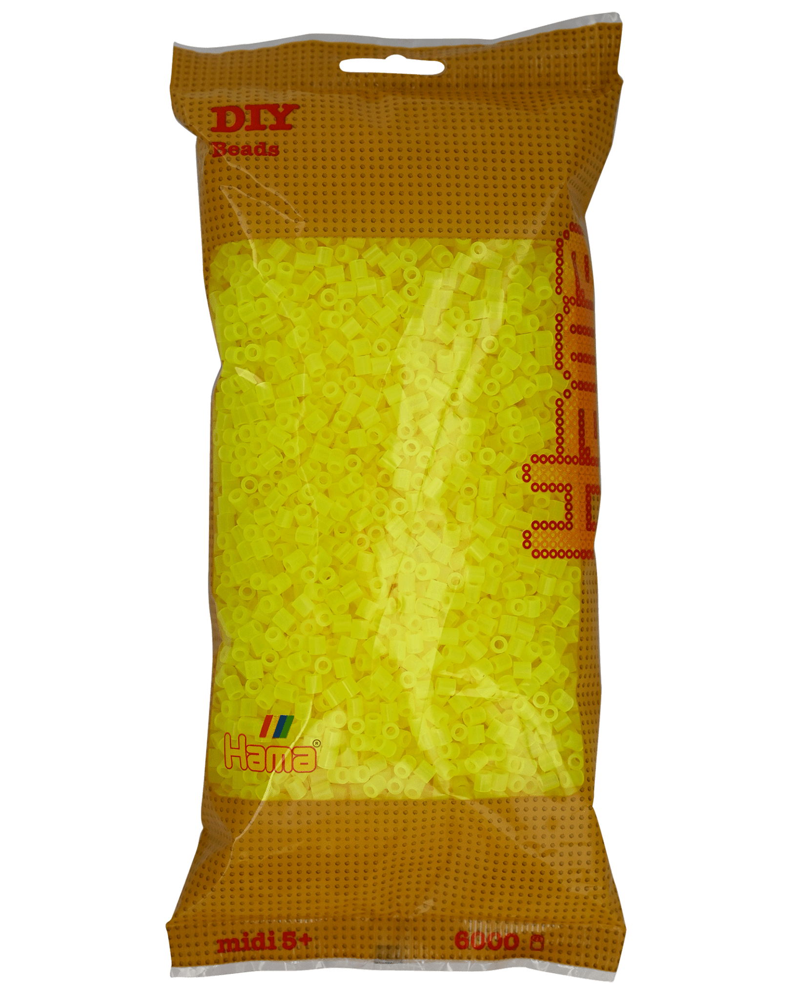 6000 Hama Midi Bügelperlen - Neon - Gelb von Spielzeughafen