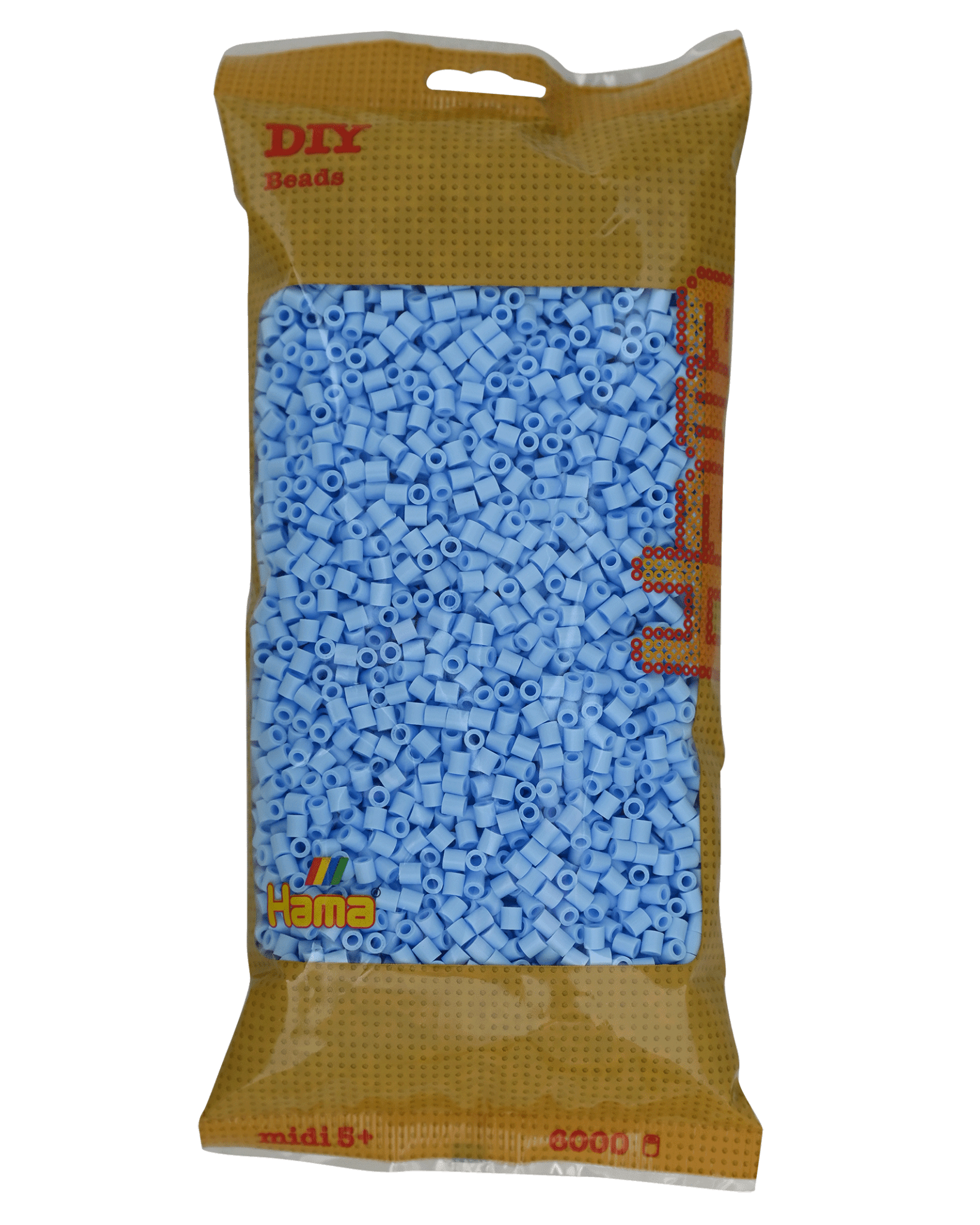 6000 Hama Midi Bügelperlen - Pastell - Eisblau von Spielzeughafen