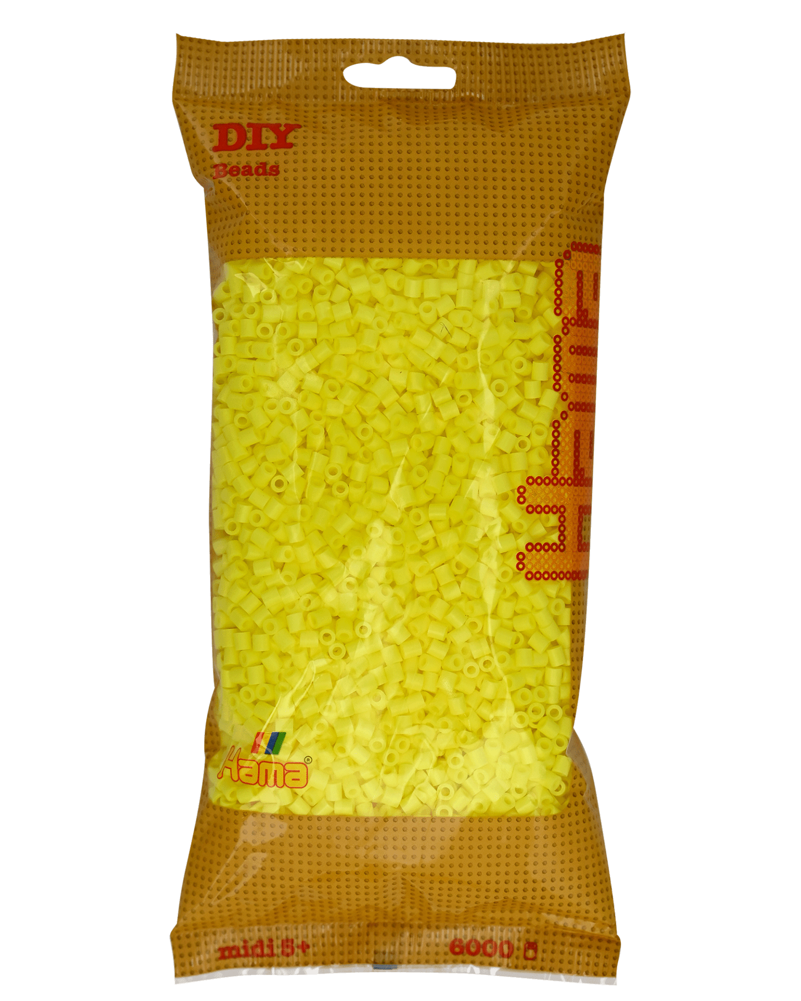 6000 Hama Midi Bügelperlen - Pastell - Gelb von Spielzeughafen