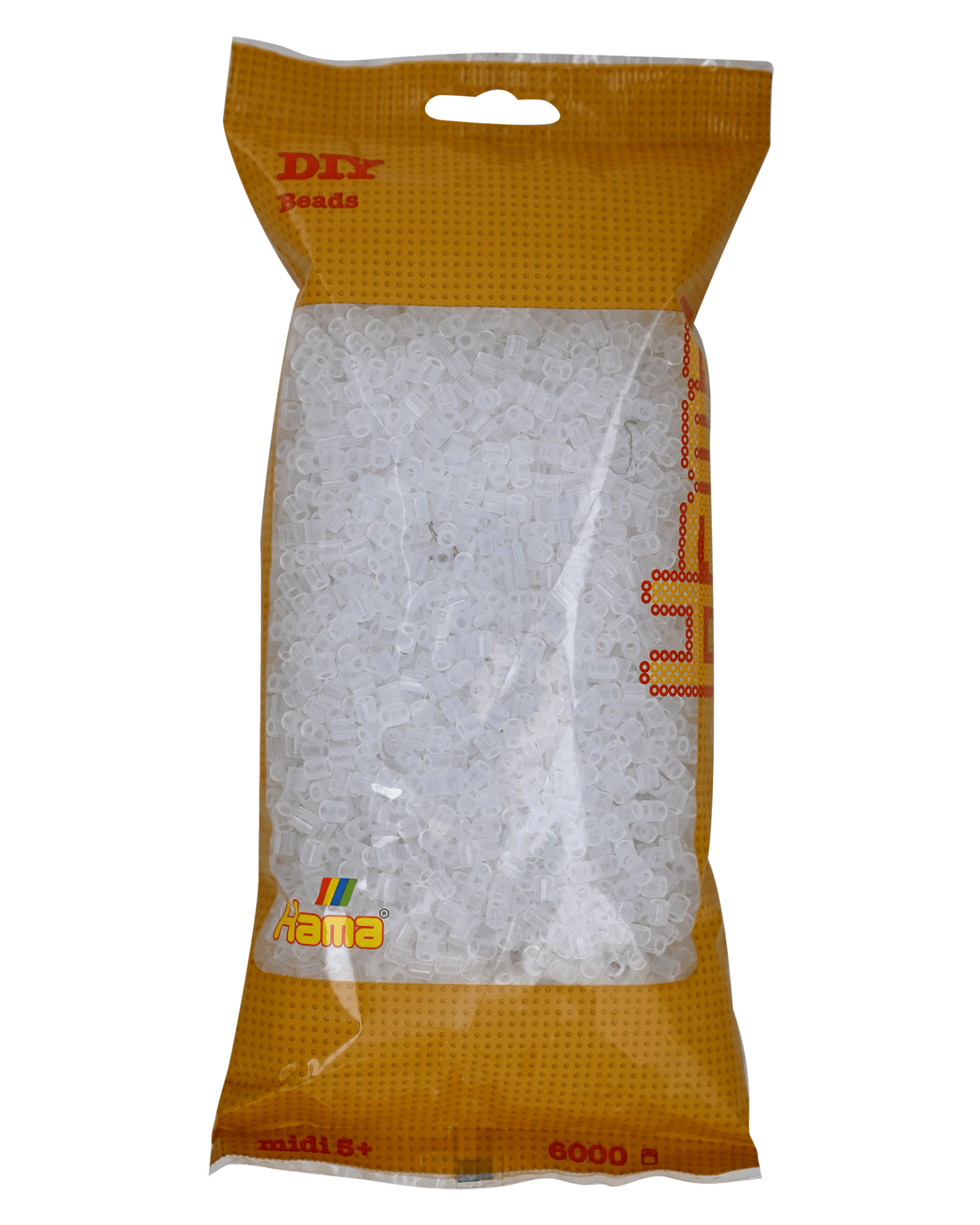 6000 Hama Midi Bügelperlen - Transparent - Weiß von Spielzeughafen