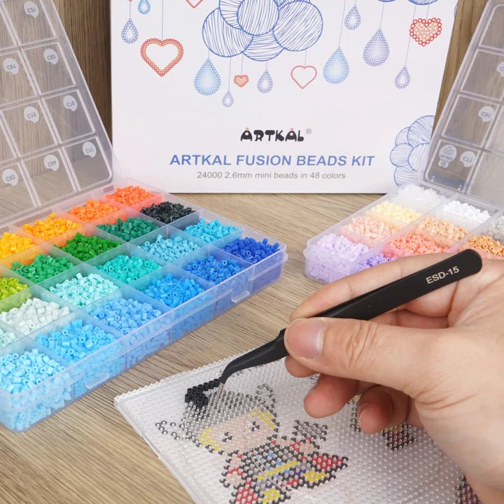 Artkal C 2,6mm Bügelperlen Starter - Set, 48 farben von Spielzeughafen