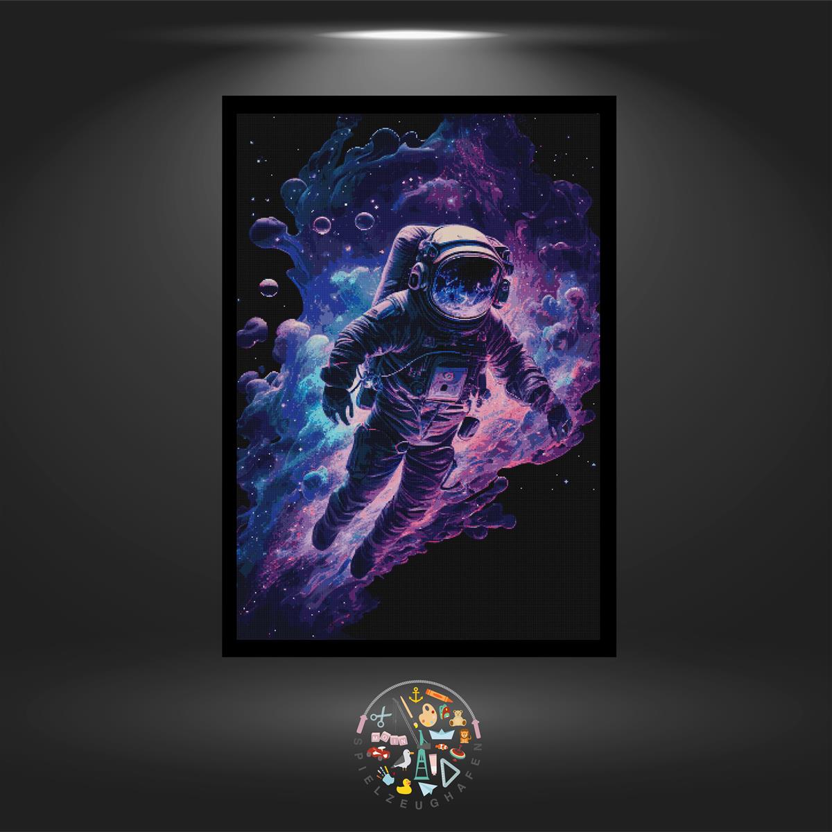 Astronaut - Quadratisch mit Strass (eckig) von Spielzeughafen