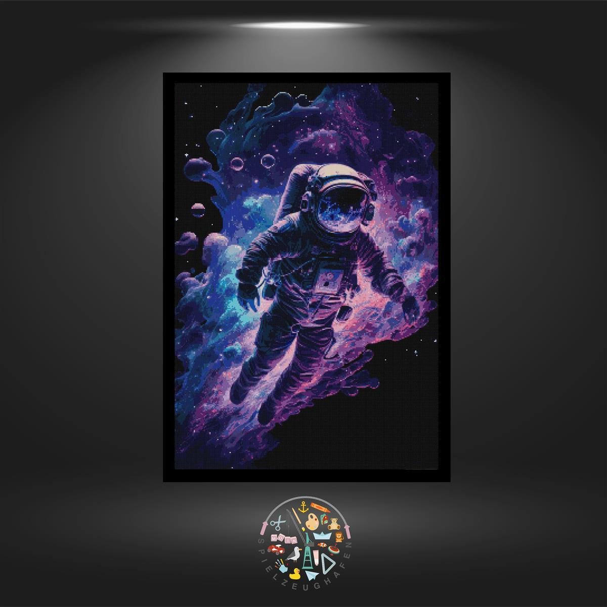 Astronaut - Quadratisch mit Strass (eckig) von Spielzeughafen