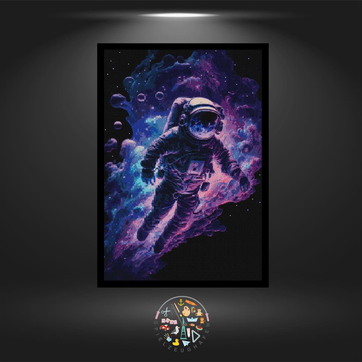 Astronaut - Quadratisch mit Strass (eckig) von Spielzeughafen