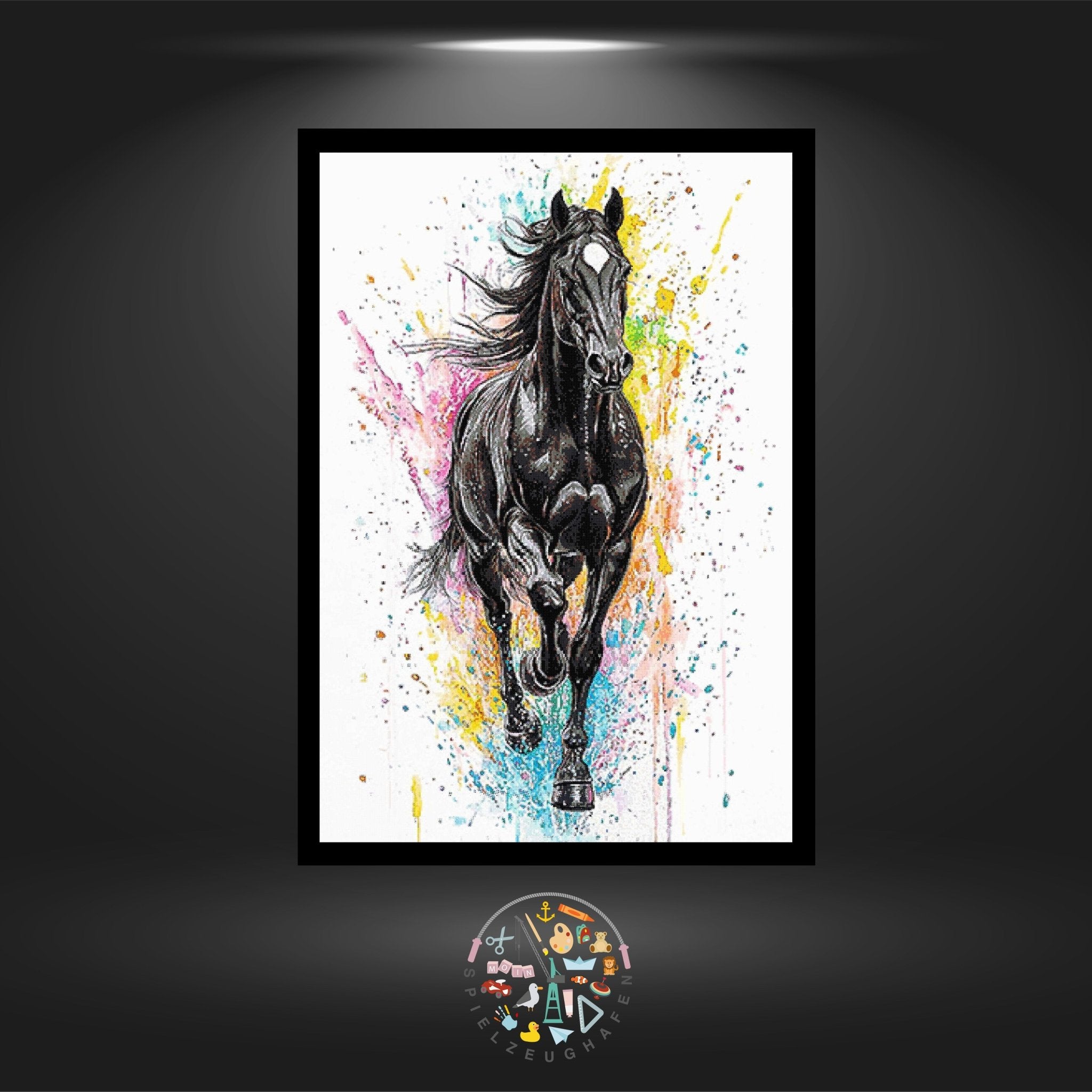 Black beauty - Strass rund von Spielzeughafen