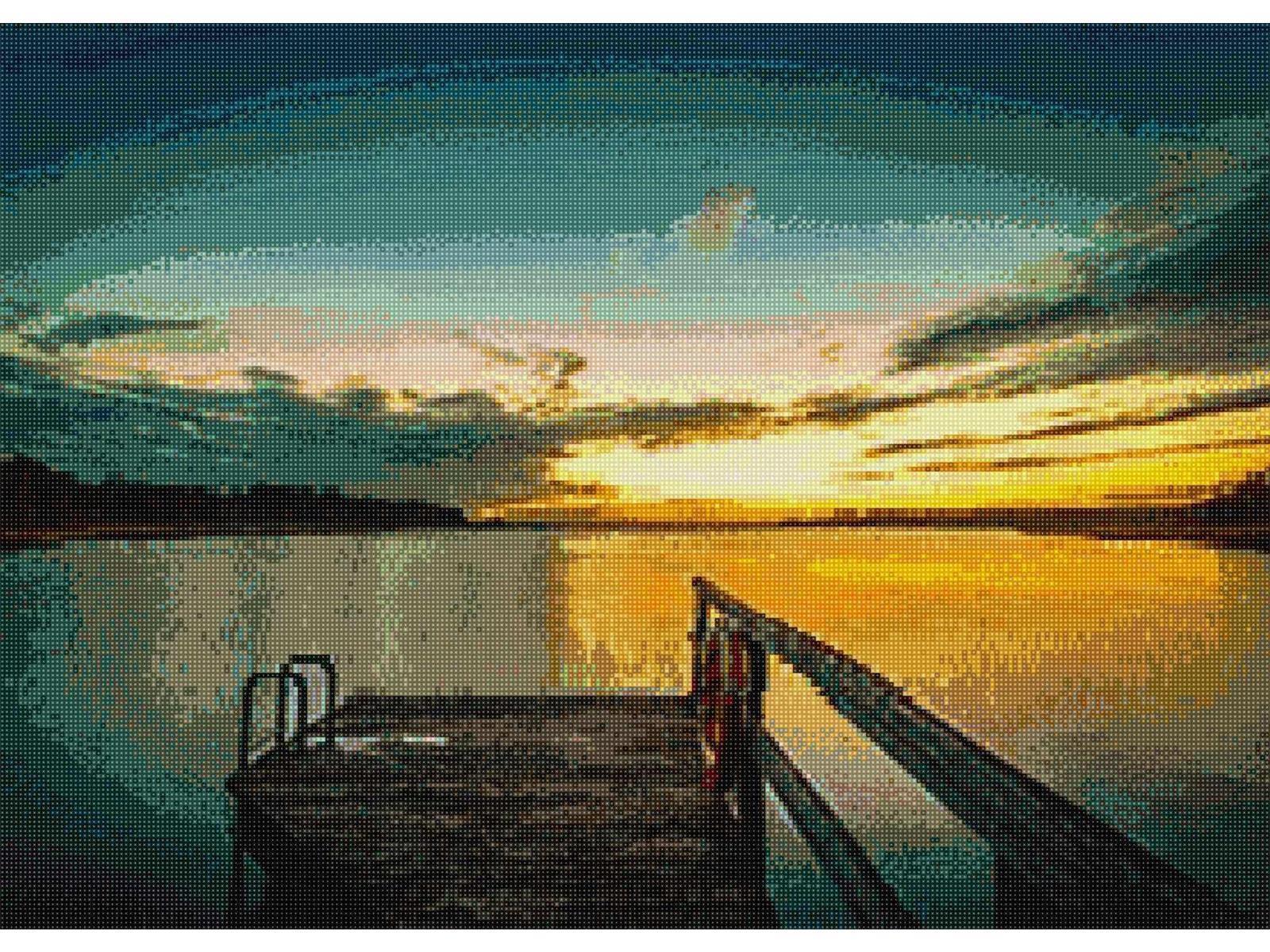 'Blaue Stunde' - Quadratisch (exklusiv) von Spielzeughafen