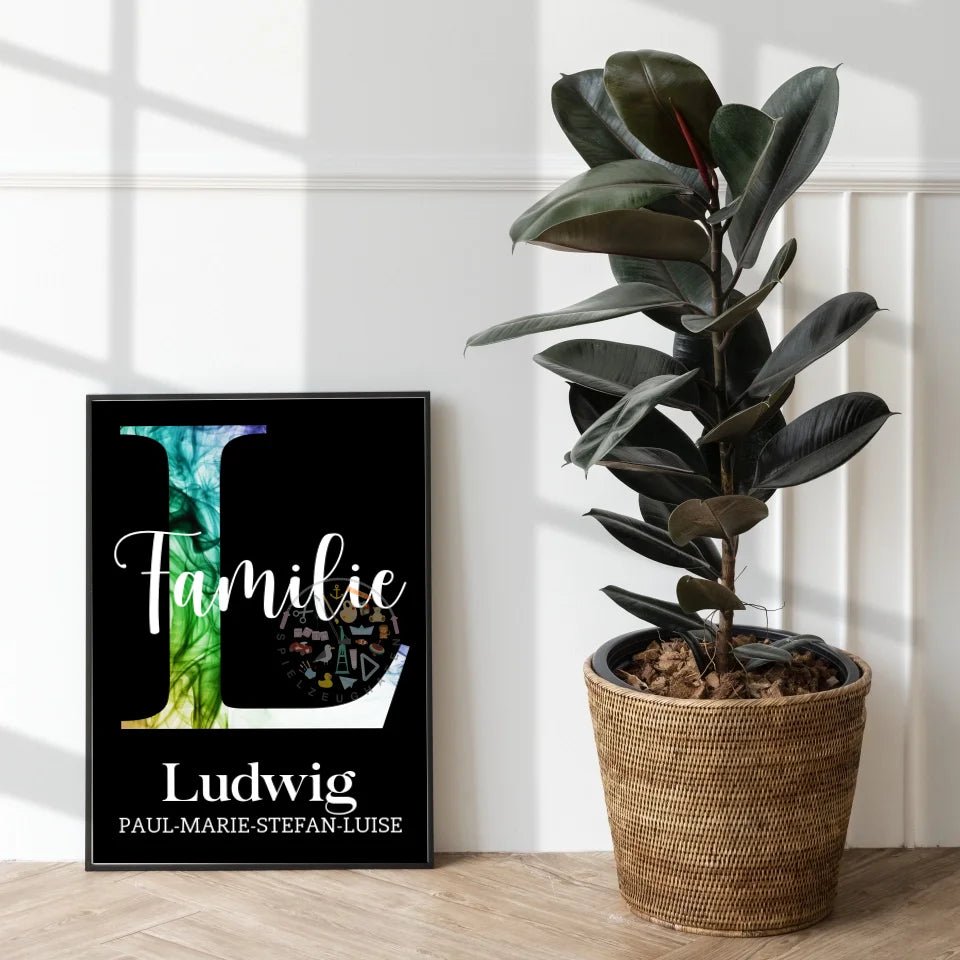 Dein Familienname als Diamond Painting von Spielzeughafen