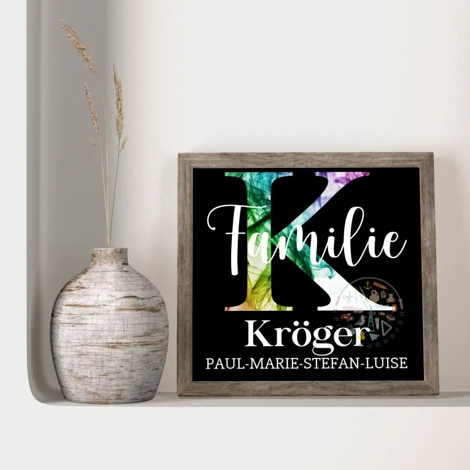 Dein Familienname als Diamond Painting von Spielzeughafen