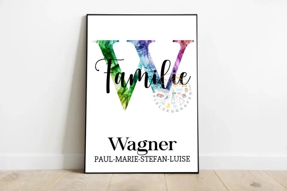 Dein Familienname als Diamond Painting von Spielzeughafen