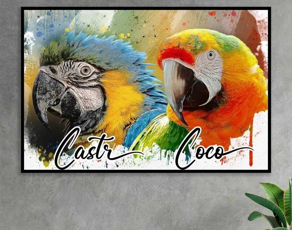 Dein Liebling - als Aquarell Diamond Painting (eckige Steine) von Spielzeughafen